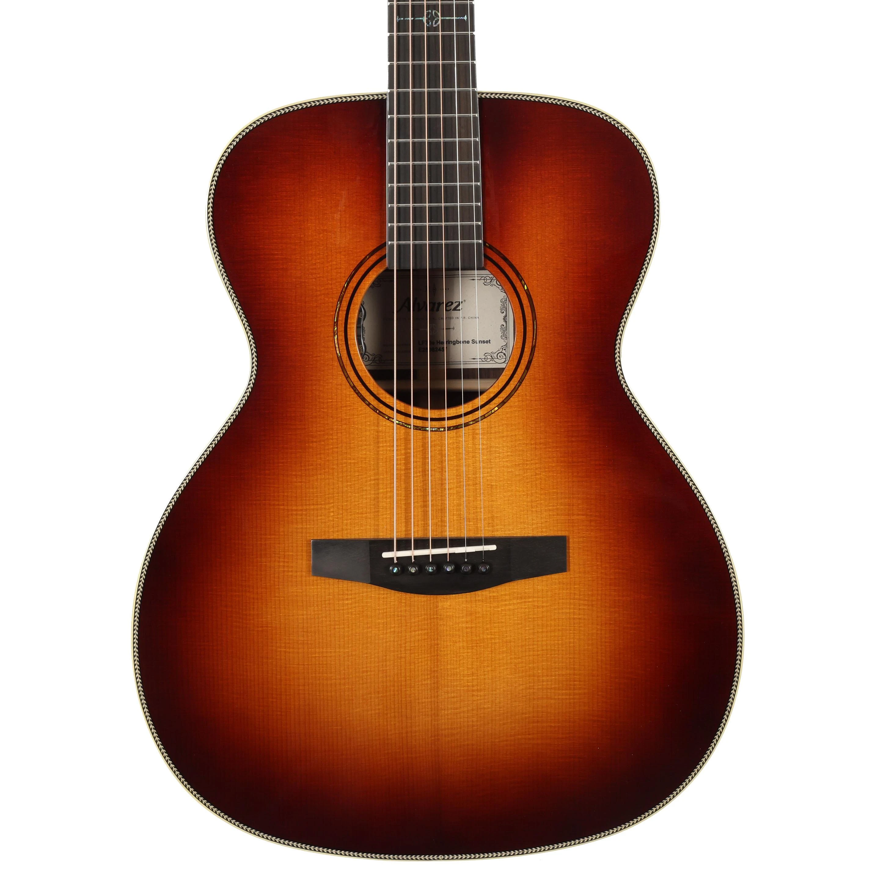 B Stock : Alvarez Laureate LF70E Folk OM Electro Acoustic in Herringbone Sunset - 003 - B-LF70E-0003 (2).jpg