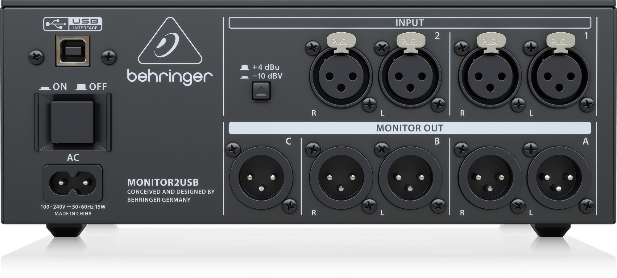 Behringer MONITOR2USB High End Speaker and Headphone Monitoring Controller - 452645-000-BK804-00010 (3).jpg