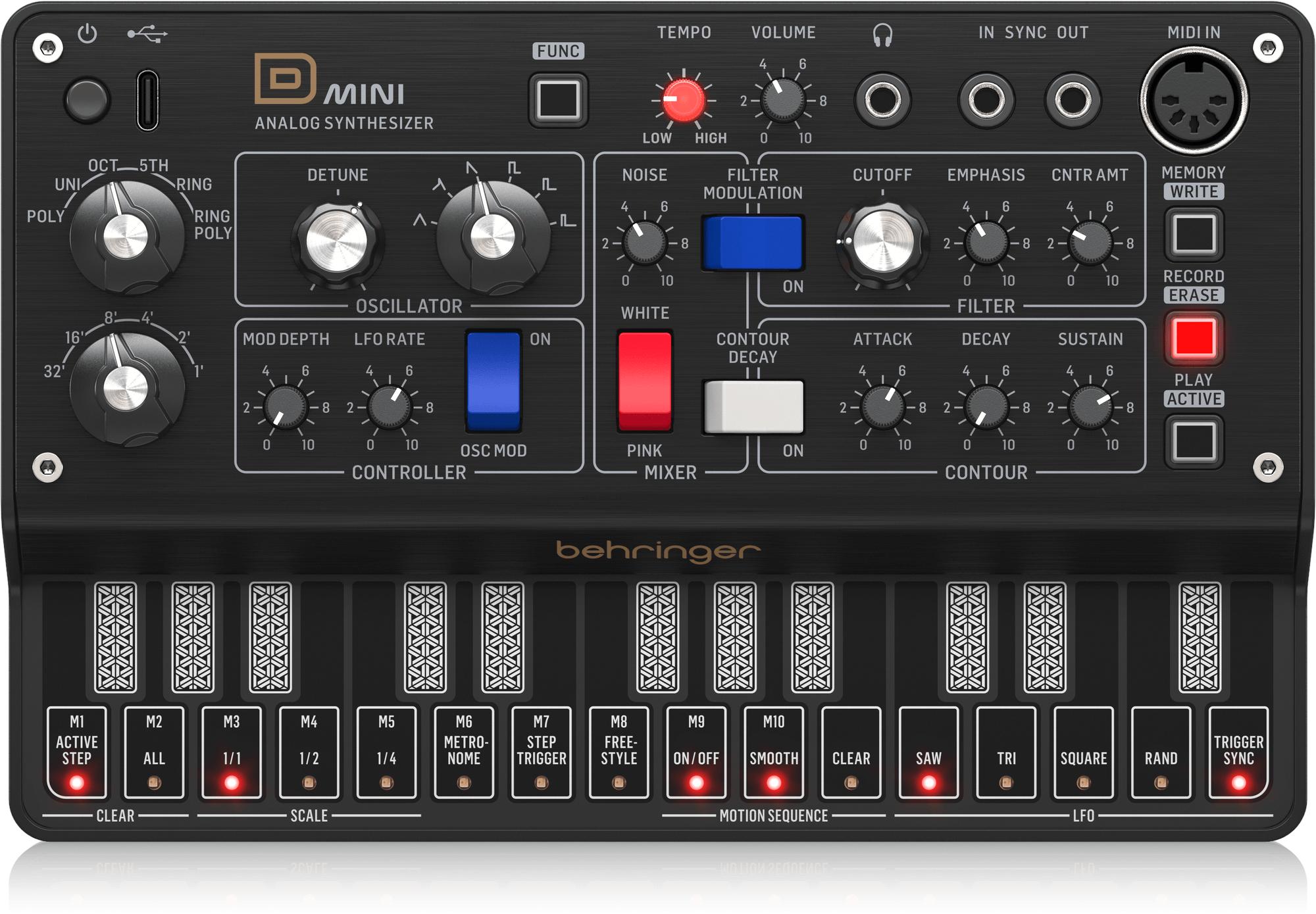 Behringer D MINI Portable Analogue Synthesizer  - Image_BE_0722-AAW_D-MINI_Top_XL (1).jpg