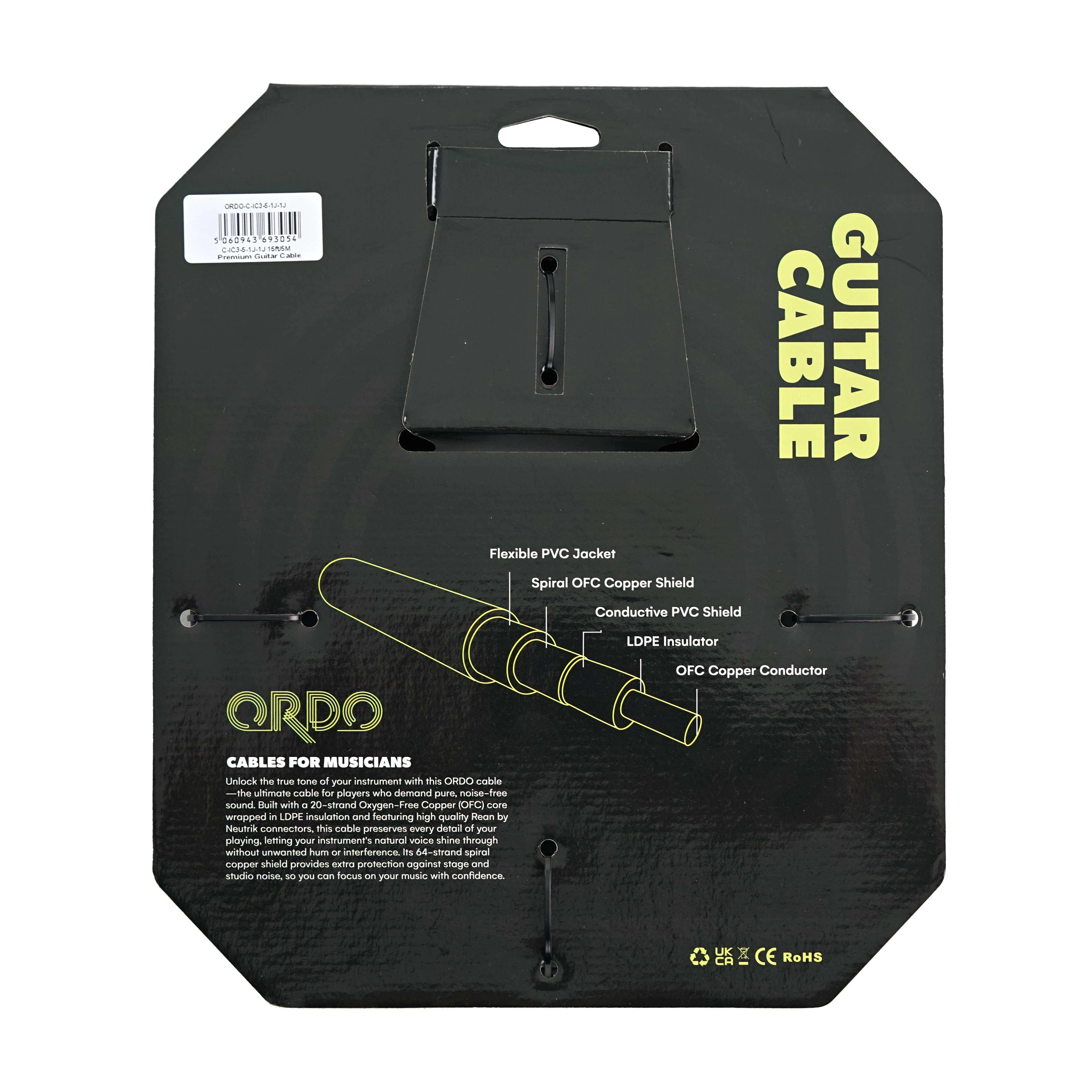 Ordo 15ft-5m Premium Guitar Cable - C-IC3-5-1J-1J-2.jpg