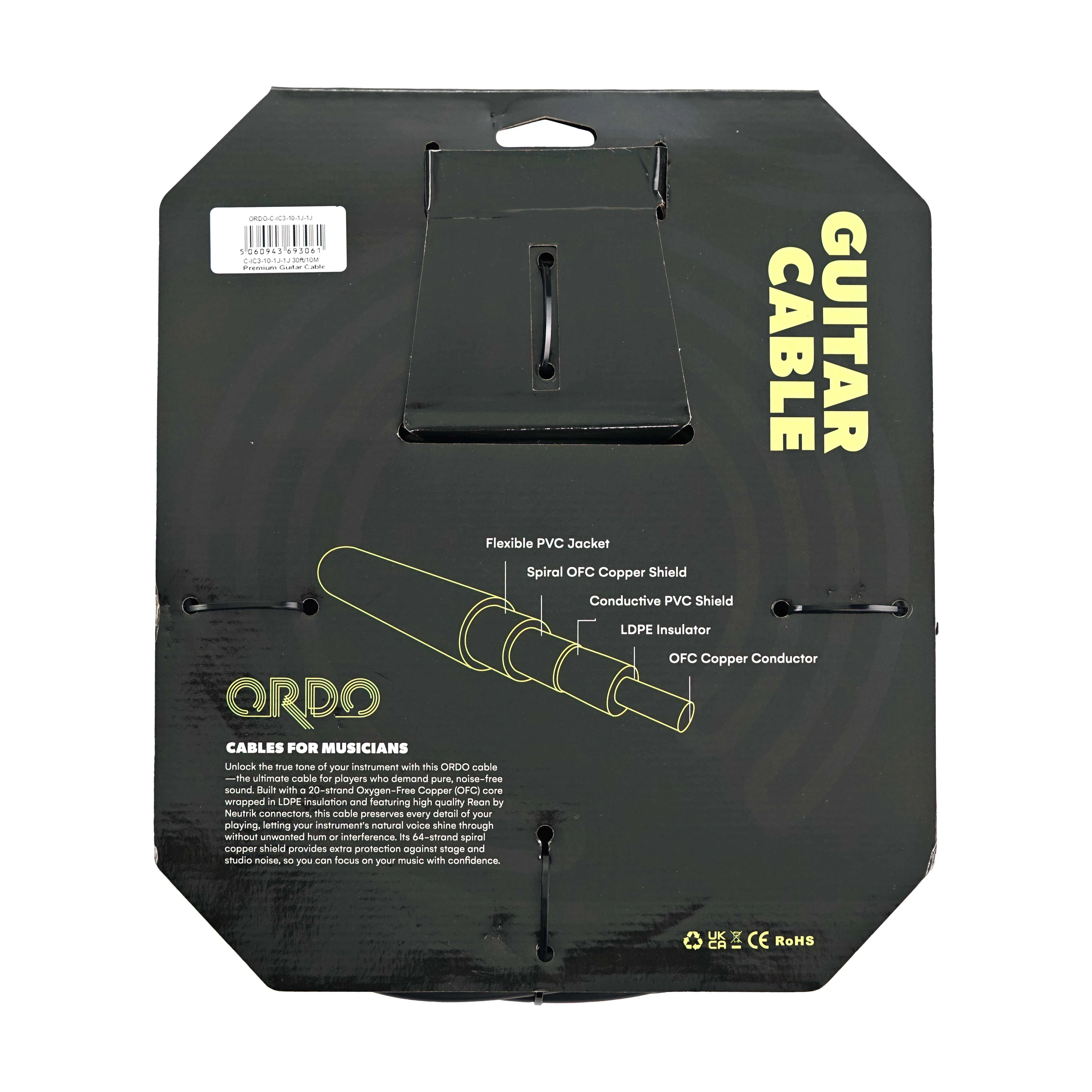 Ordo 30ft-10m Premium Guitar Cable - C-IC3-10-1J-1J-2.jpg