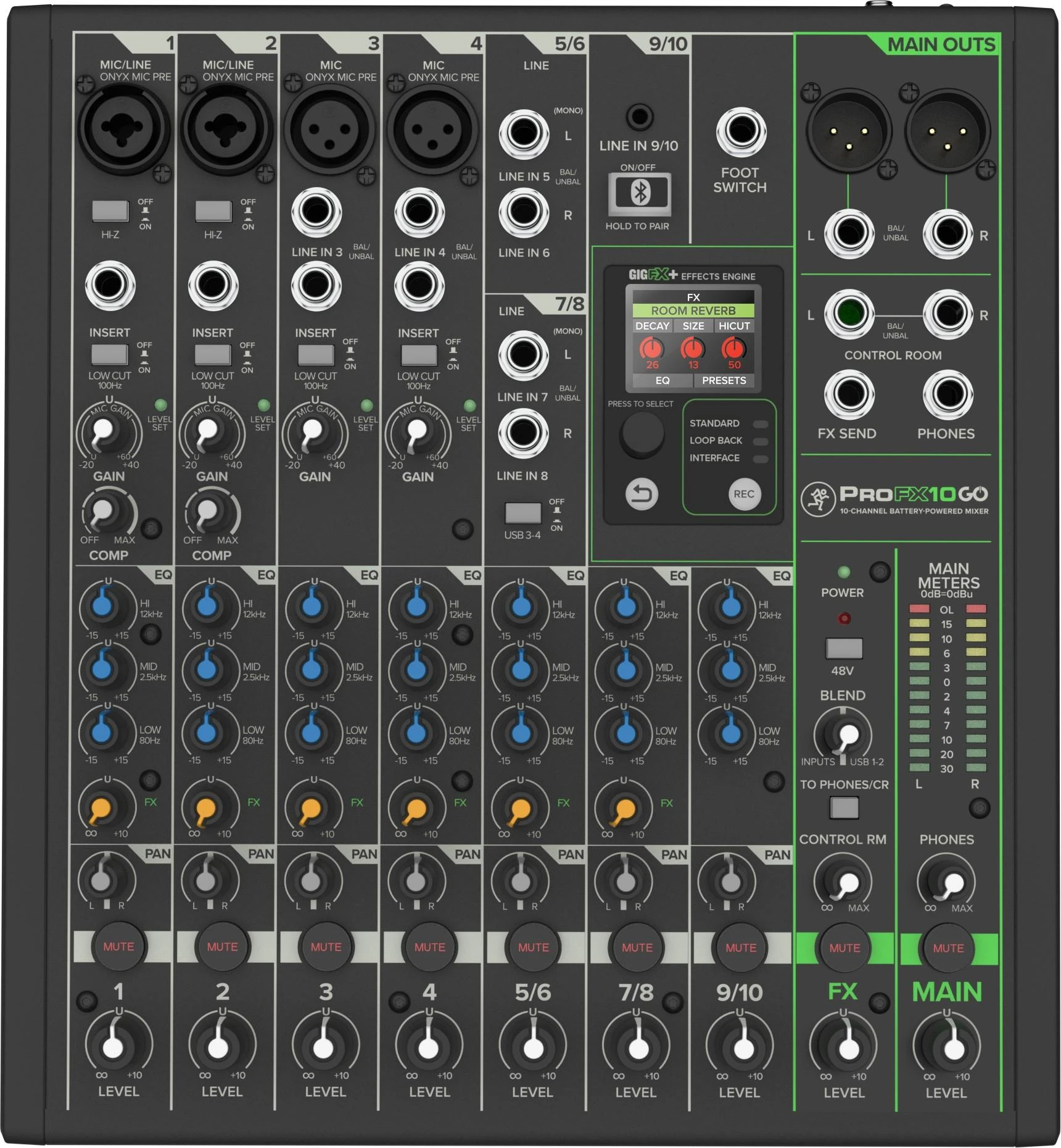 Mackie ProFX GO 10 Channel Battery Powered Analogue Mixer - PROFXGO (1).jpg
