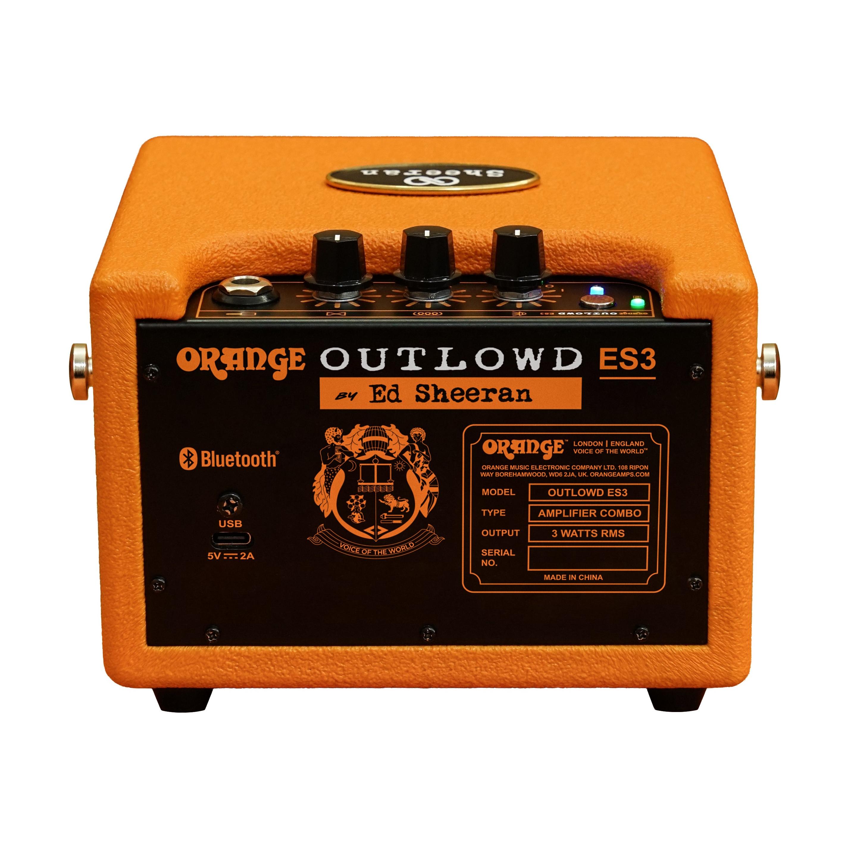 Orange ES3 Outlowd by Ed Sheeran Signature 3W Acoustic Mini Amp & Bluetooth Speaker - ES3-Back.jpg