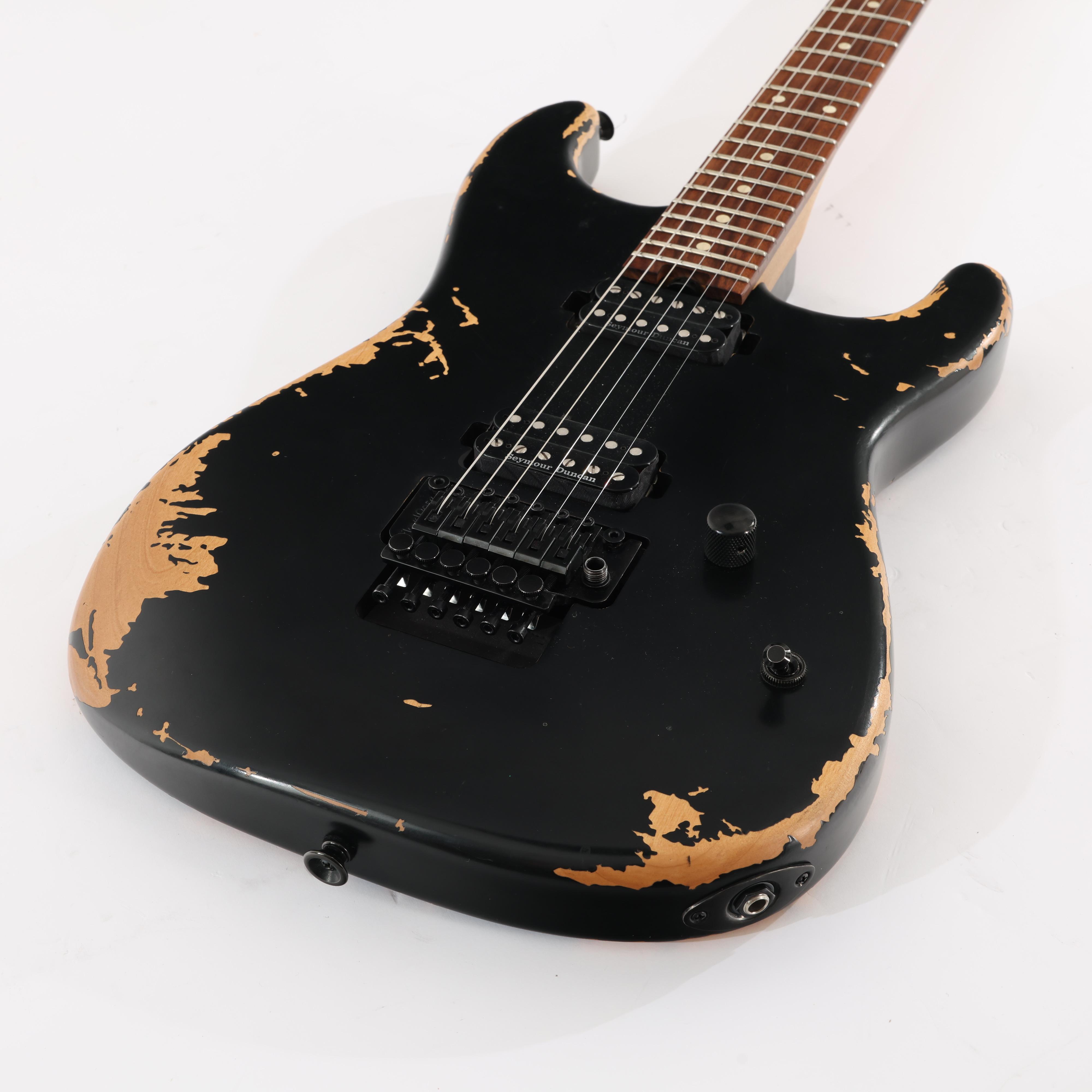 Second Hand Charvel Pro-Mod Relic San Dimas Style 1 FR in Weathered Black 176 - SH-141-6176 (7).jpg