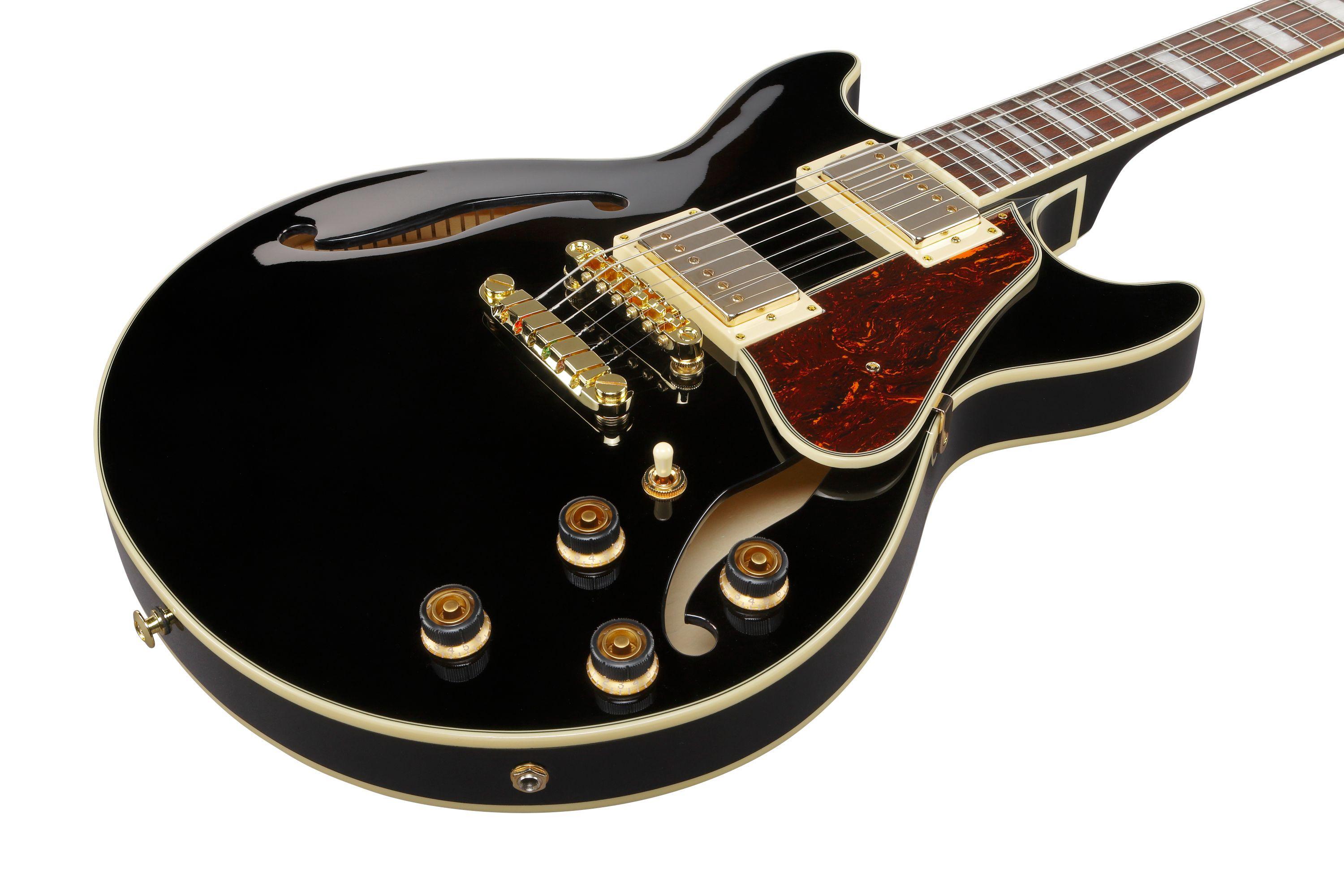 B Stock : Ibanez AM73G-BK Artcore Semi-Hollow Electric Guitar in Black - 001 - AM73G_BK_5B_01_H_compressed.jpg