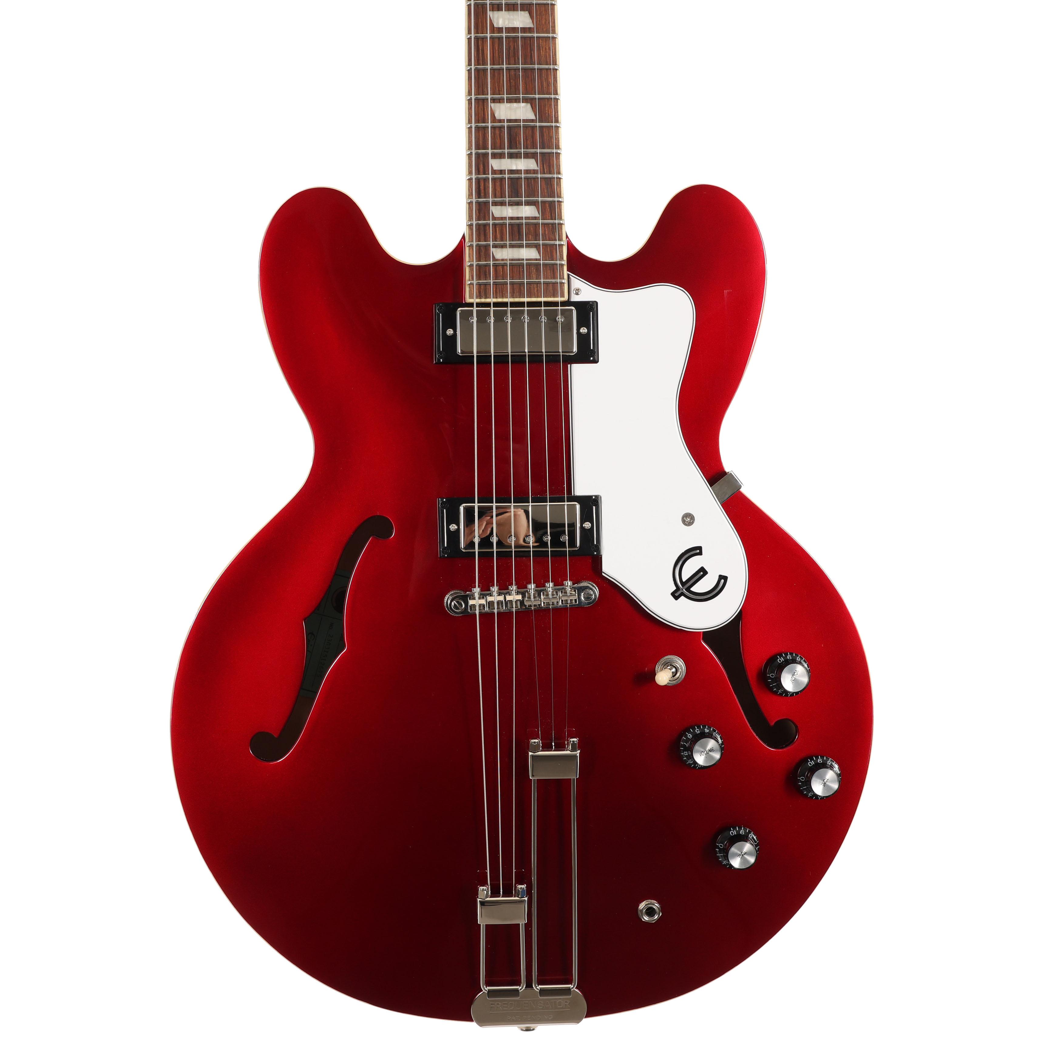 Second Hand Epiphone Original Riviera Semi-Hollow Electric Guitar in Sparkling Burgandy 517 - SH-241-6517 (2).jpg