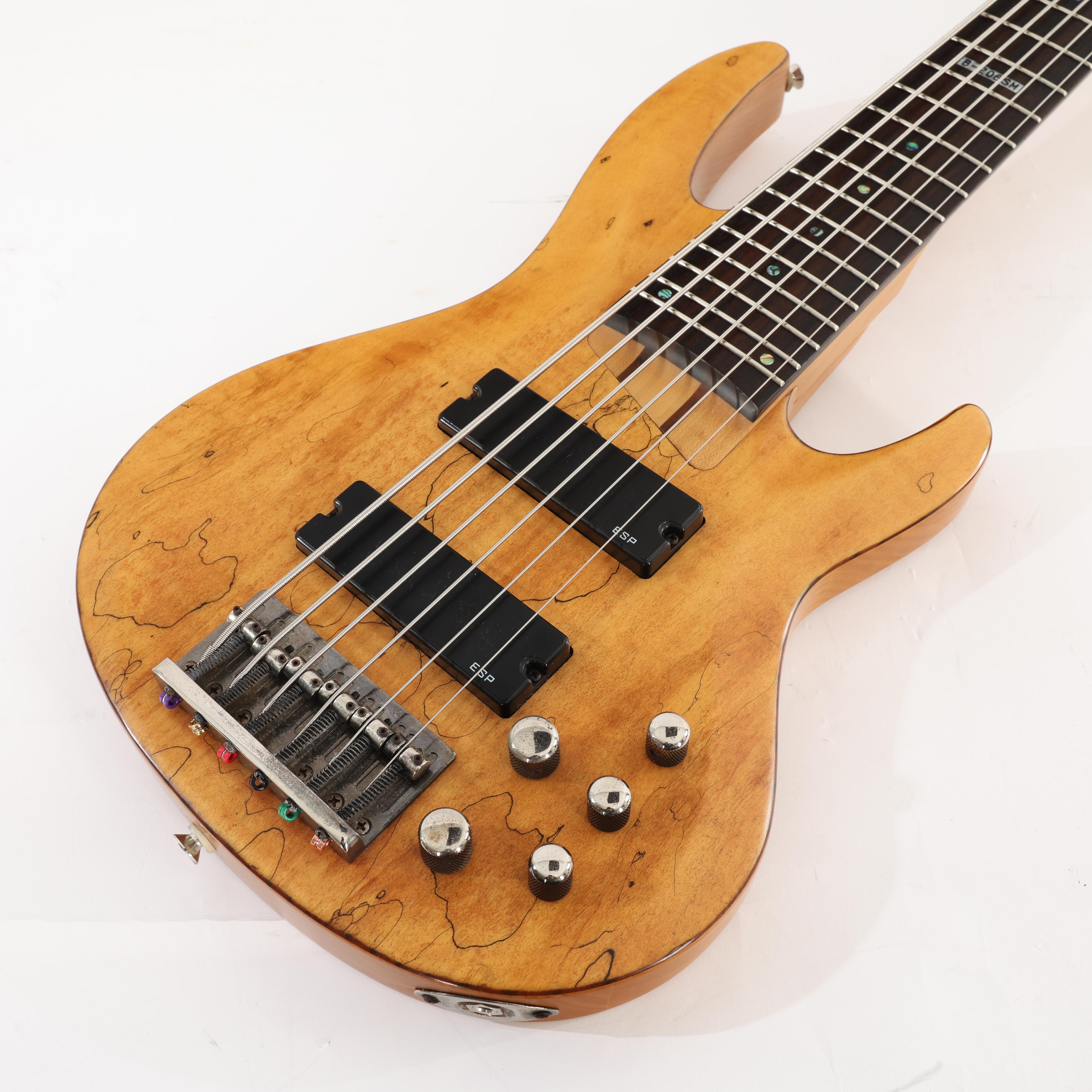 Second Hand ESP LTD B-206SM Spalted maple 6-string Bass 719 - SH-235-2719 (7).jpg
