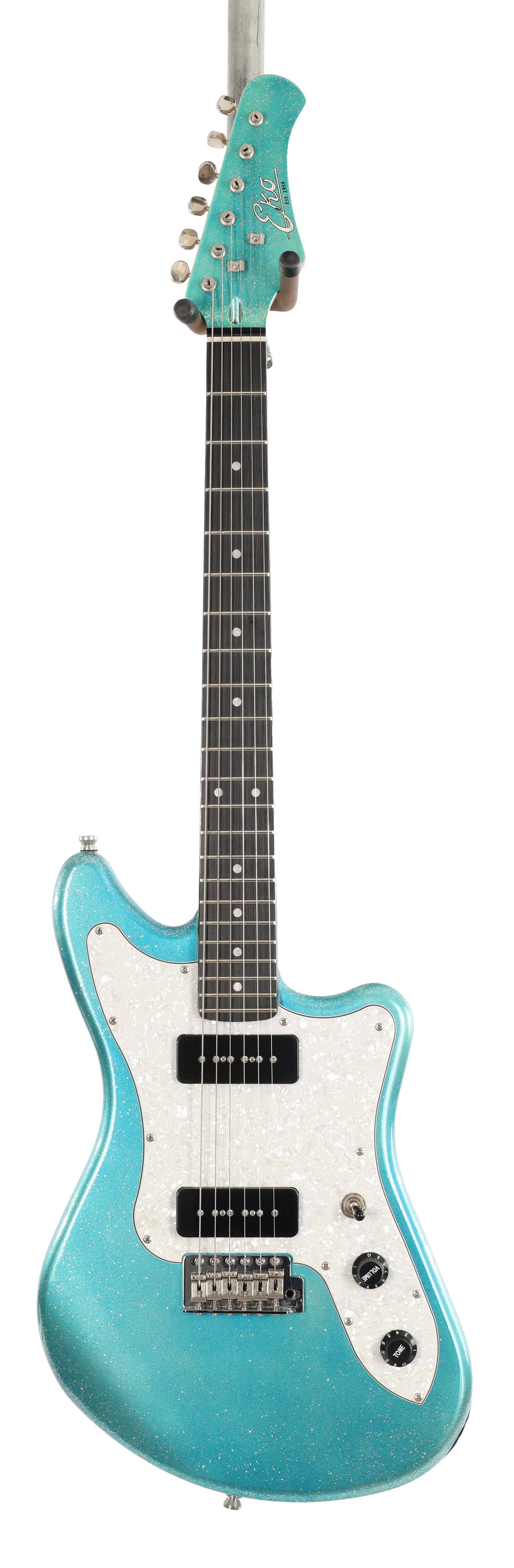 Second Hand Eko Camaro VR 2-90 Electric Guitar in Blue Sparkle 083 - SH-141-6083 (3).jpg