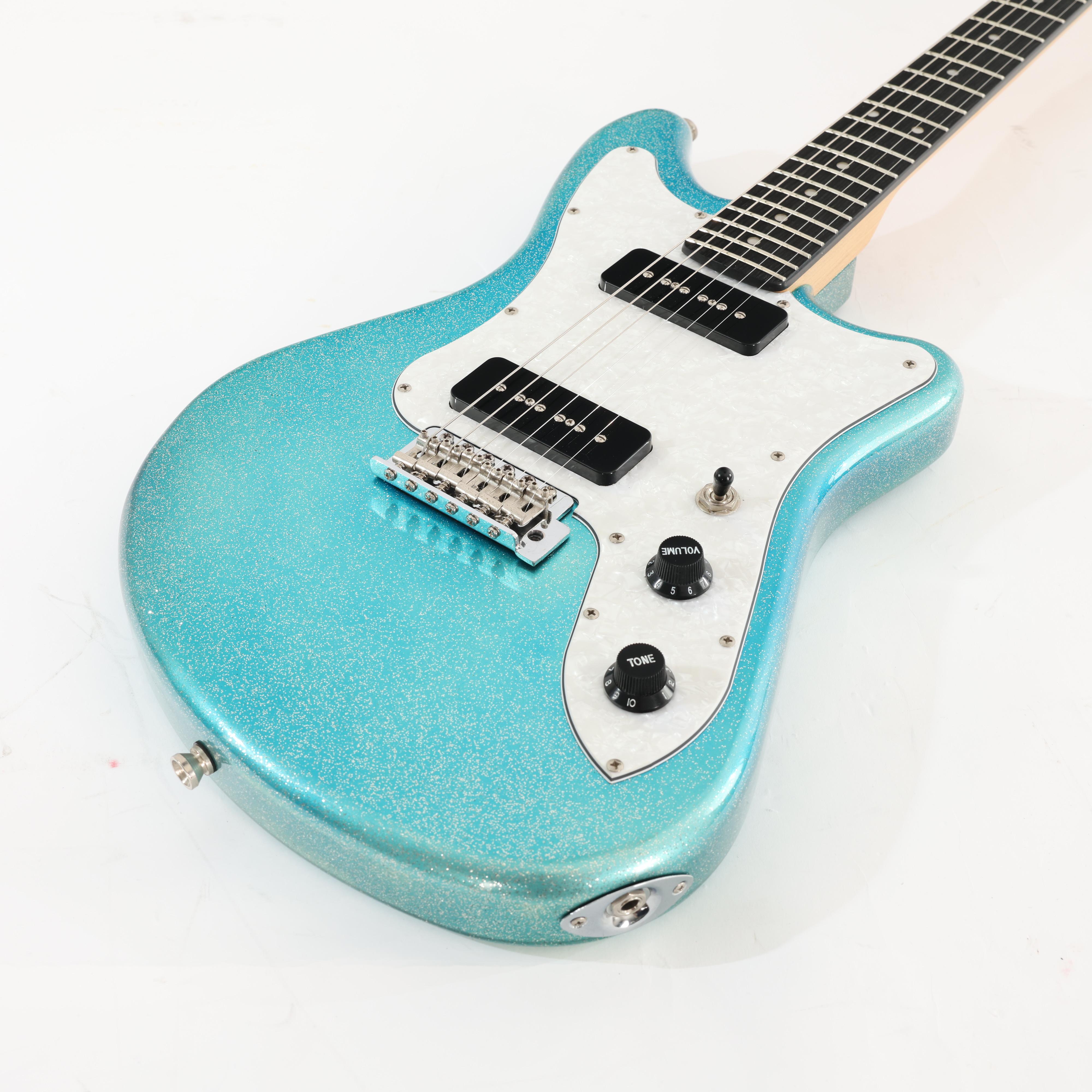 Second Hand Eko Camaro VR 2-90 Electric Guitar in Blue Sparkle 083 - SH-141-6083 (5).jpg