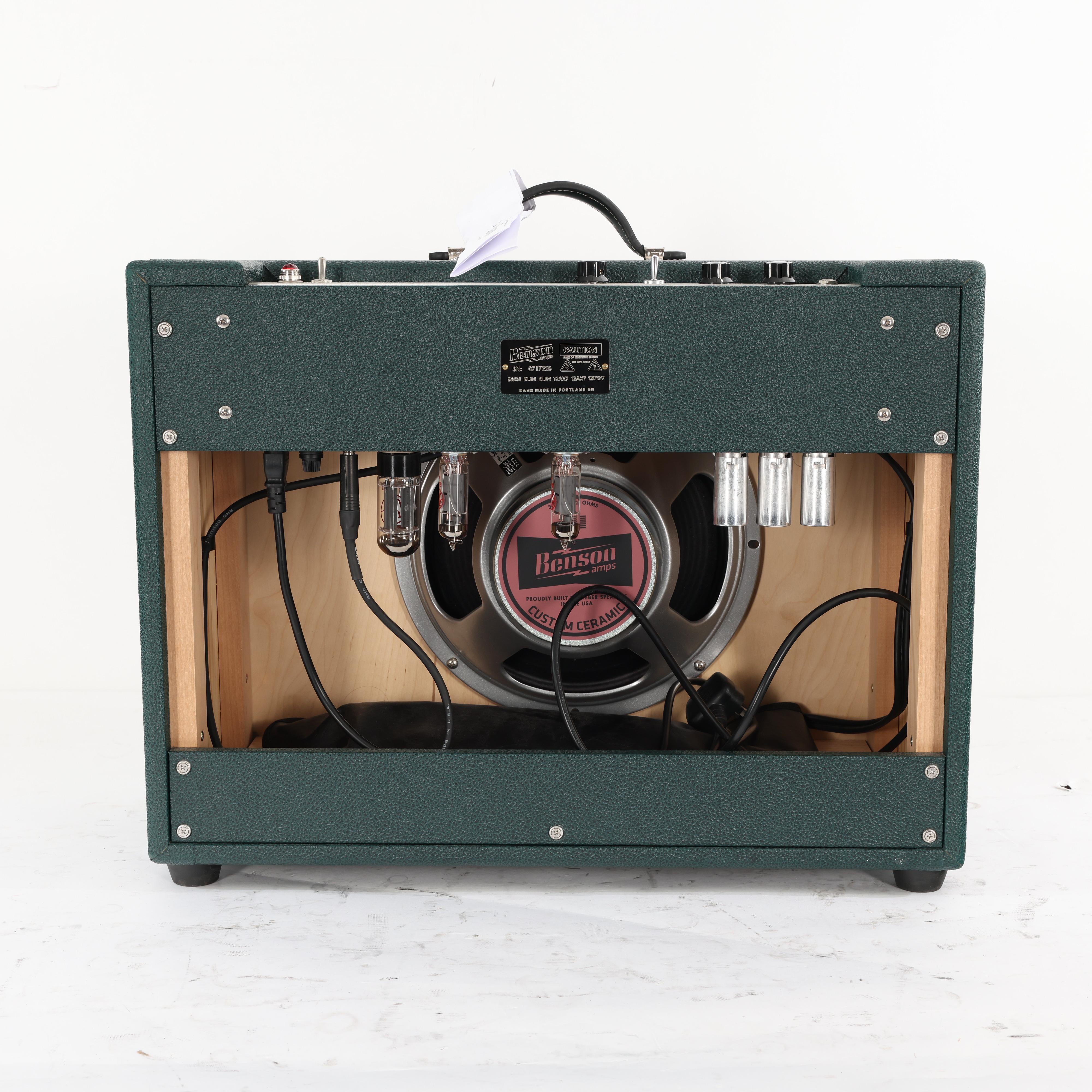Second Hand Benson Earhart Reverb Combo 1x12 Green Tolex 538 - SH-114-2538 (5).jpg