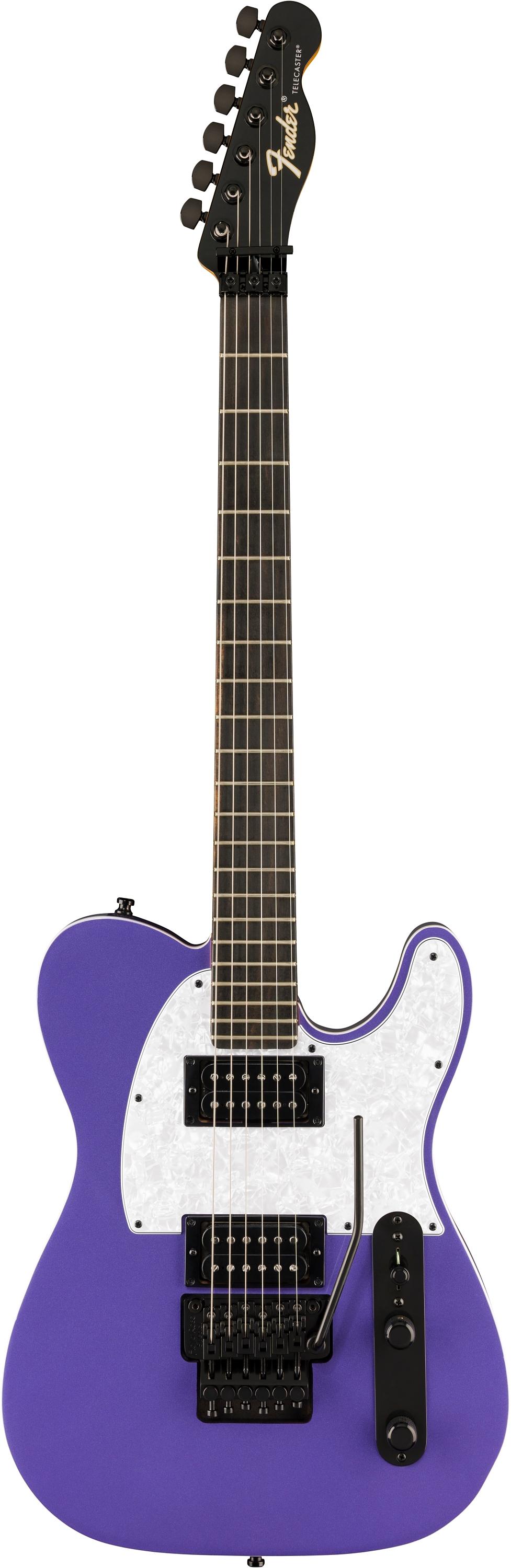 Fender Limited Edition Player Fusion Telecaster HH Floyd Rose Electric Guitar in Aura Metallic - 0142821348-Front.jpg