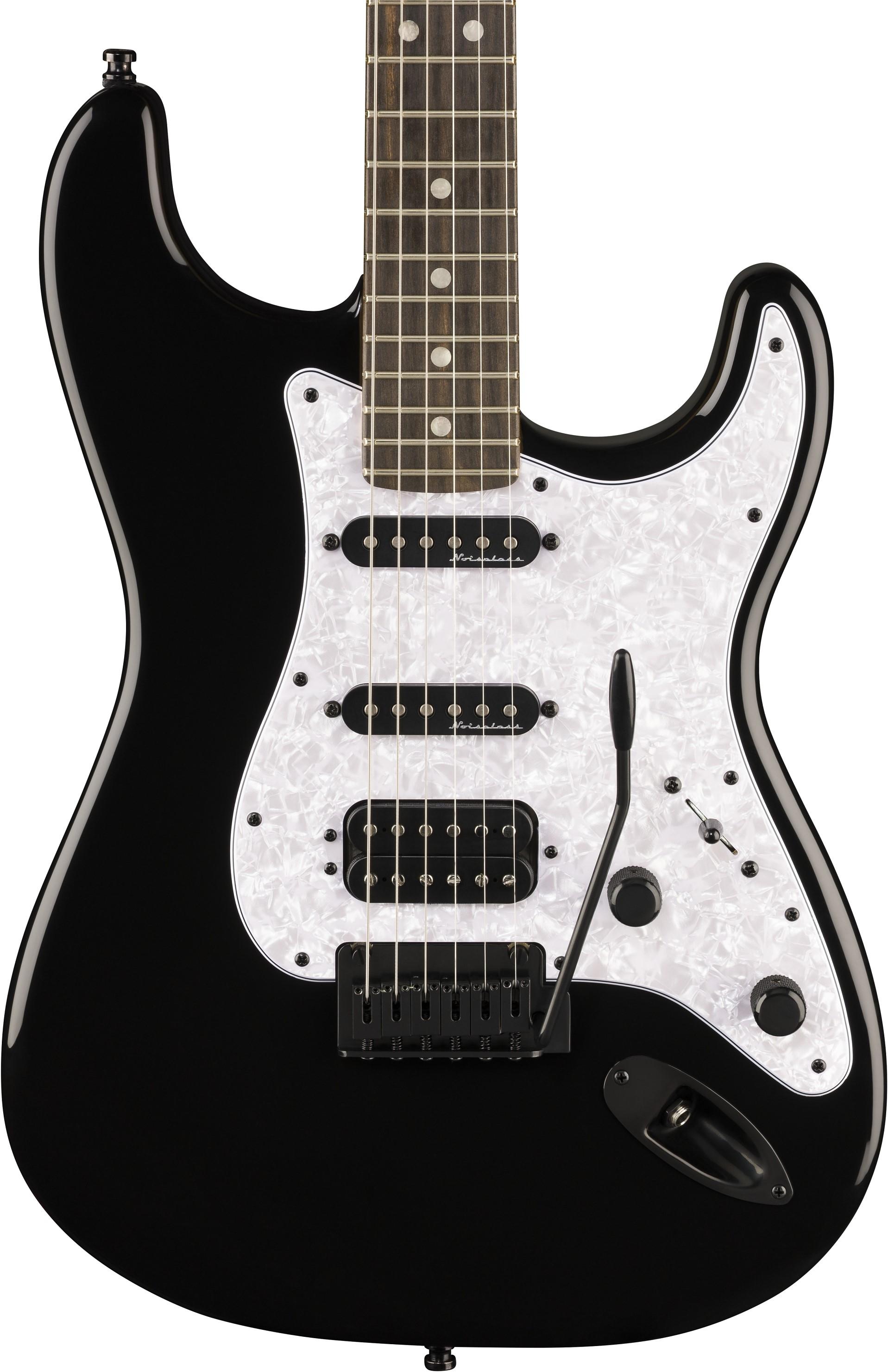 Fender Limited Edition Player Fusion Stratocaster HSS Electric Guitar in Black - 0142811306-Body.jpg