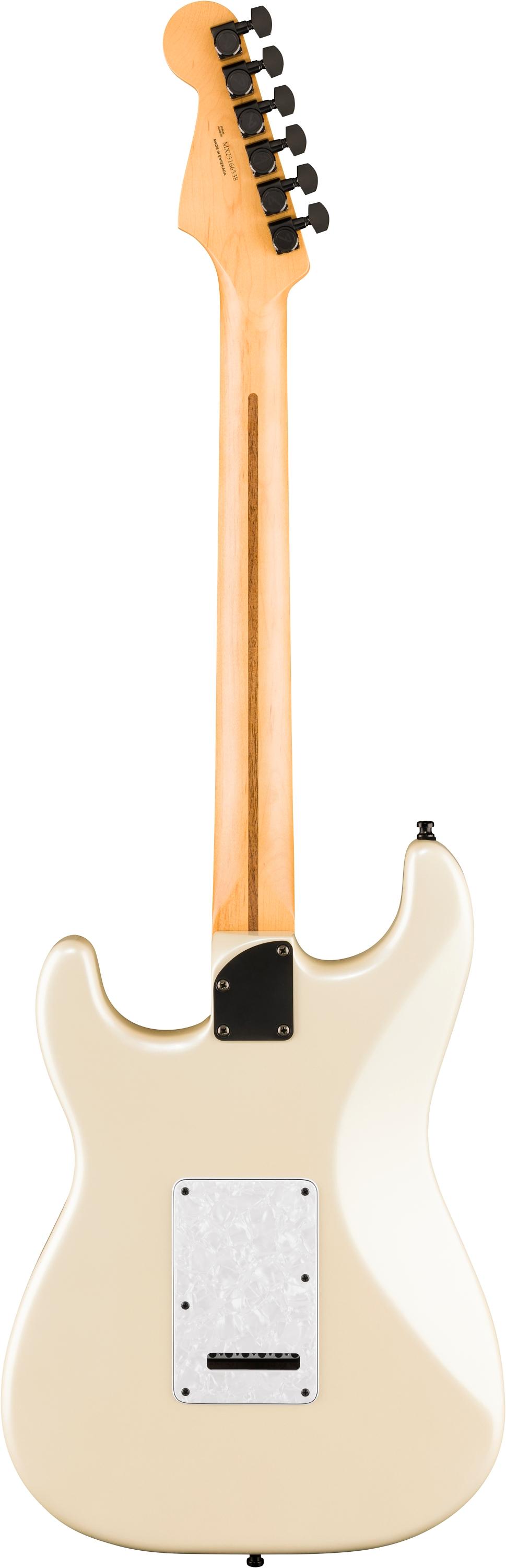Fender Limited Edition Player Fusion Stratocaster HSS Electric Guitar in Olympic Pearl - 0142811323-Back.jpg