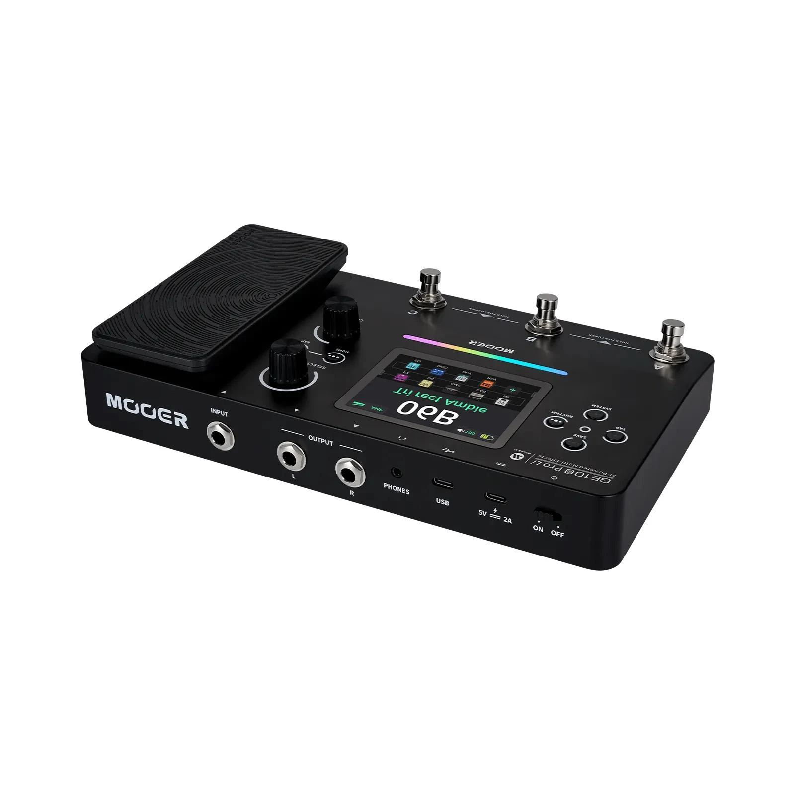 Mooer GE100 Pro Modelling & Multi-FX Guitar Pedal With Battery - GE100-PRO-LI (3).jpg