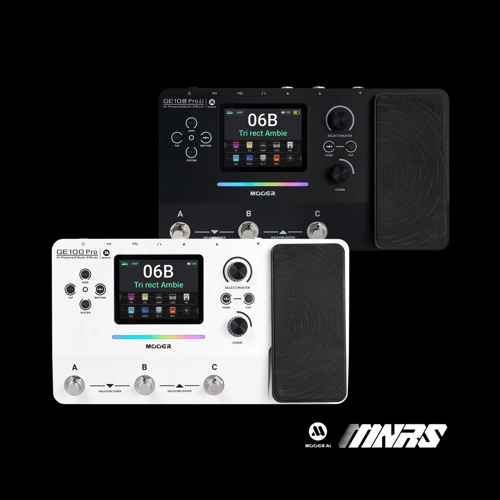 Mooer GE100 Pro Modelling & Multi-FX Guitar Pedal With Battery