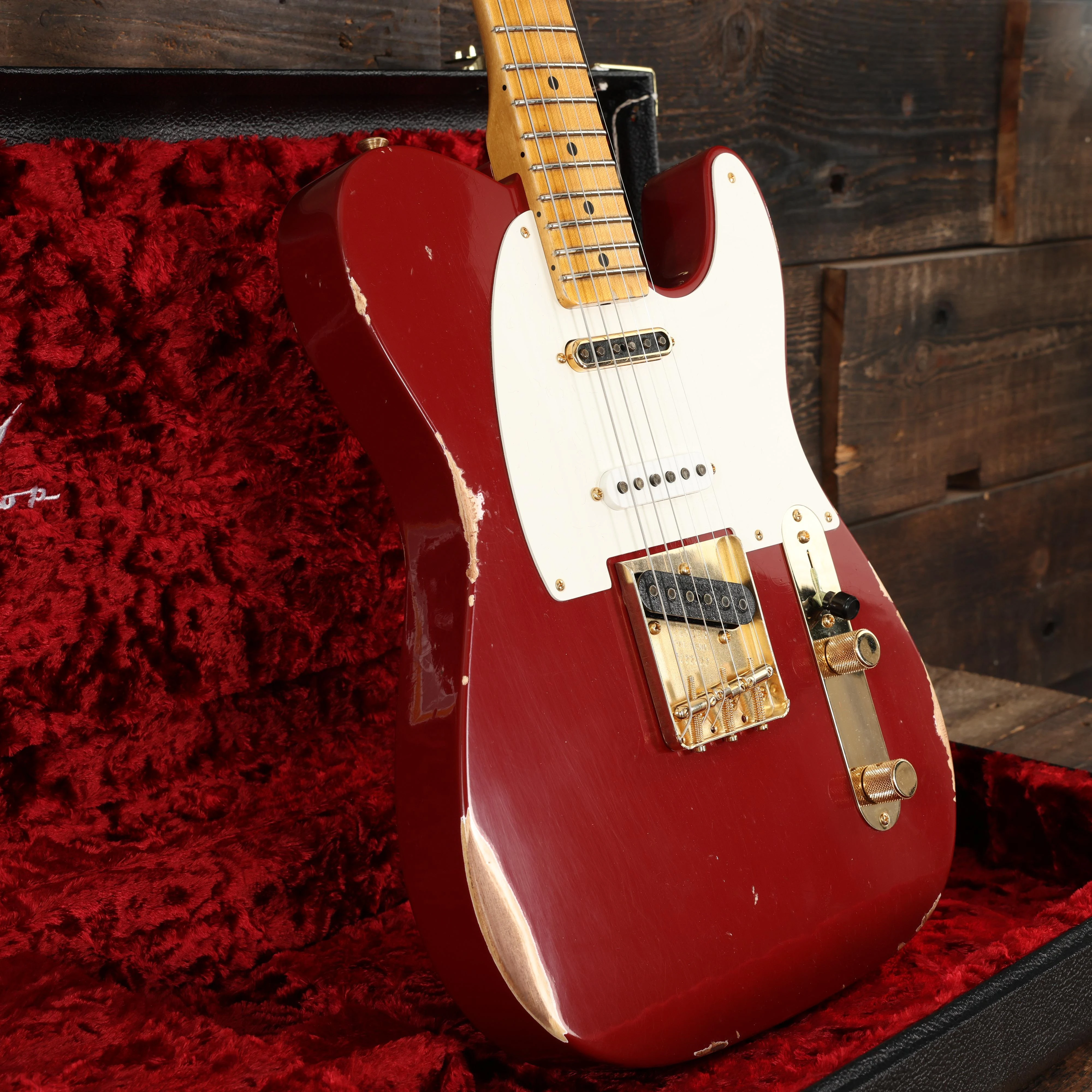Fender Custom Shop Limited Hotshot Telecaster Relic in Aged Cimarron Red - R122822 (18).JPG