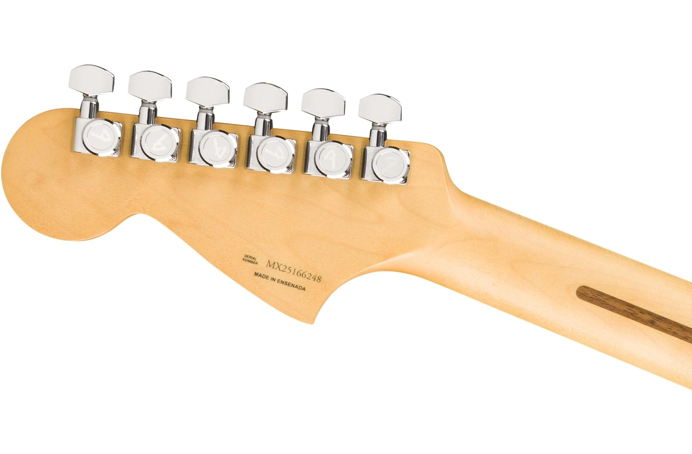 Fender Limited Edition Player Fusion Jaguar Baritone Electric Guitar in Silverburst - 0142831391-Headstock-Back.jpg