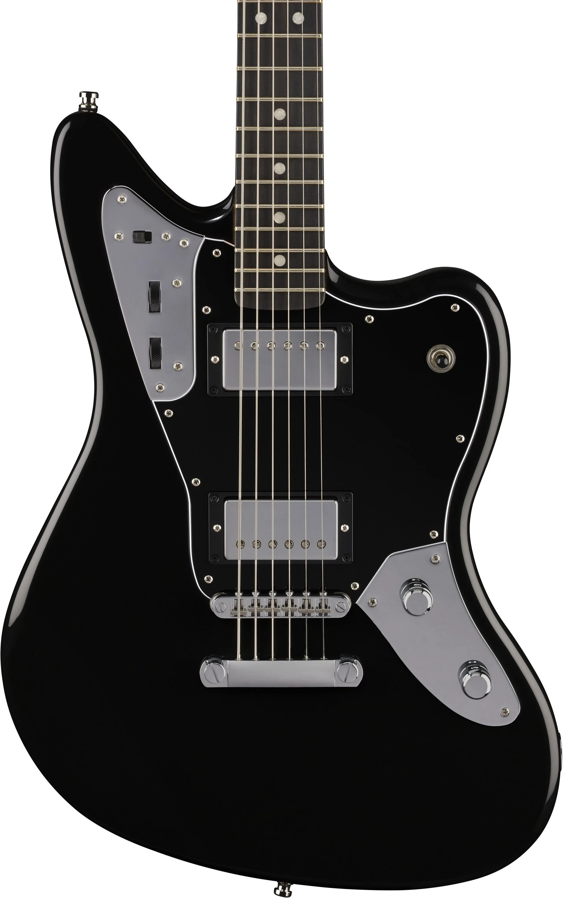 Fender Limited Edition Player Fusion Jaguar Baritone Electric Guitar in Black - 0142831306-Body.jpg