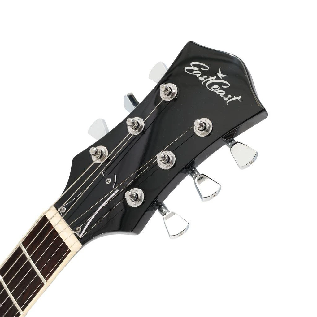 Eastcoast LS Single-Cut Electric Guitar in Ebony - EC-LS-EBY-10.jpg