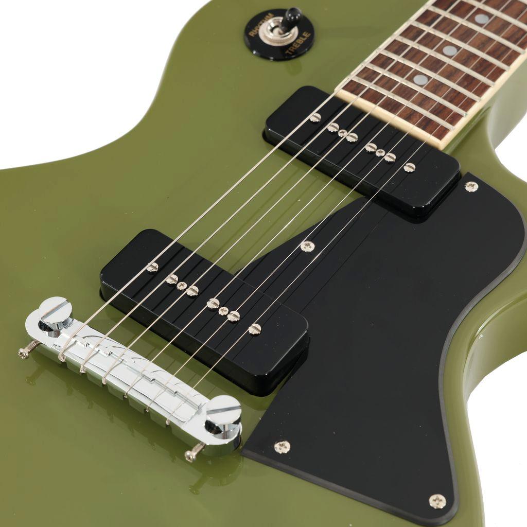 Eastcoast LS Single-Cut Electric Guitar in Drab Olive Green - EC-LS-OLV-5.jpg