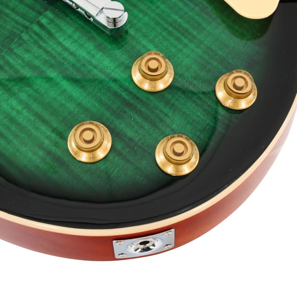Eastcoast L1 Single-Cut Electric Guitar in Boa Green Burst - EC-L1-BGB-6.jpg