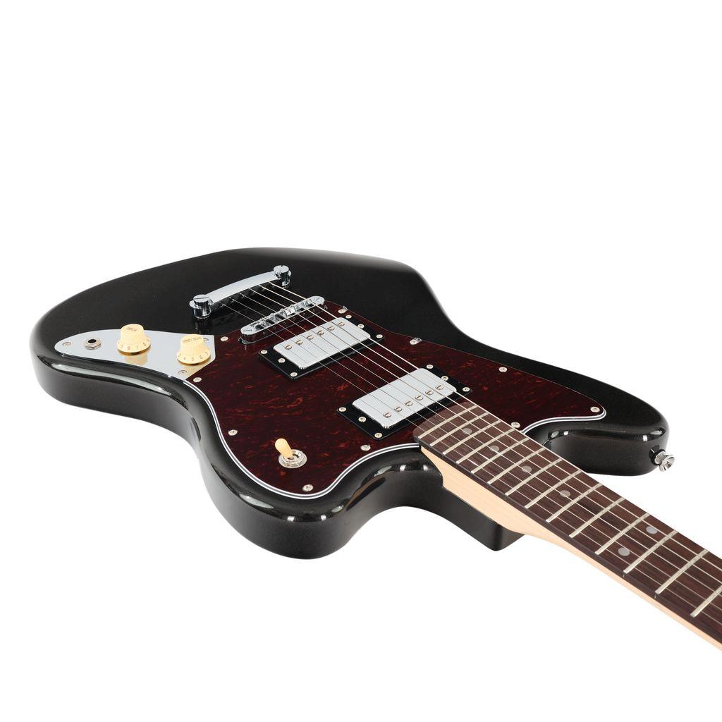Eastcoast JG Offset Electric Guitar in Metallic Black - EC-JG-MTB-7.jpg