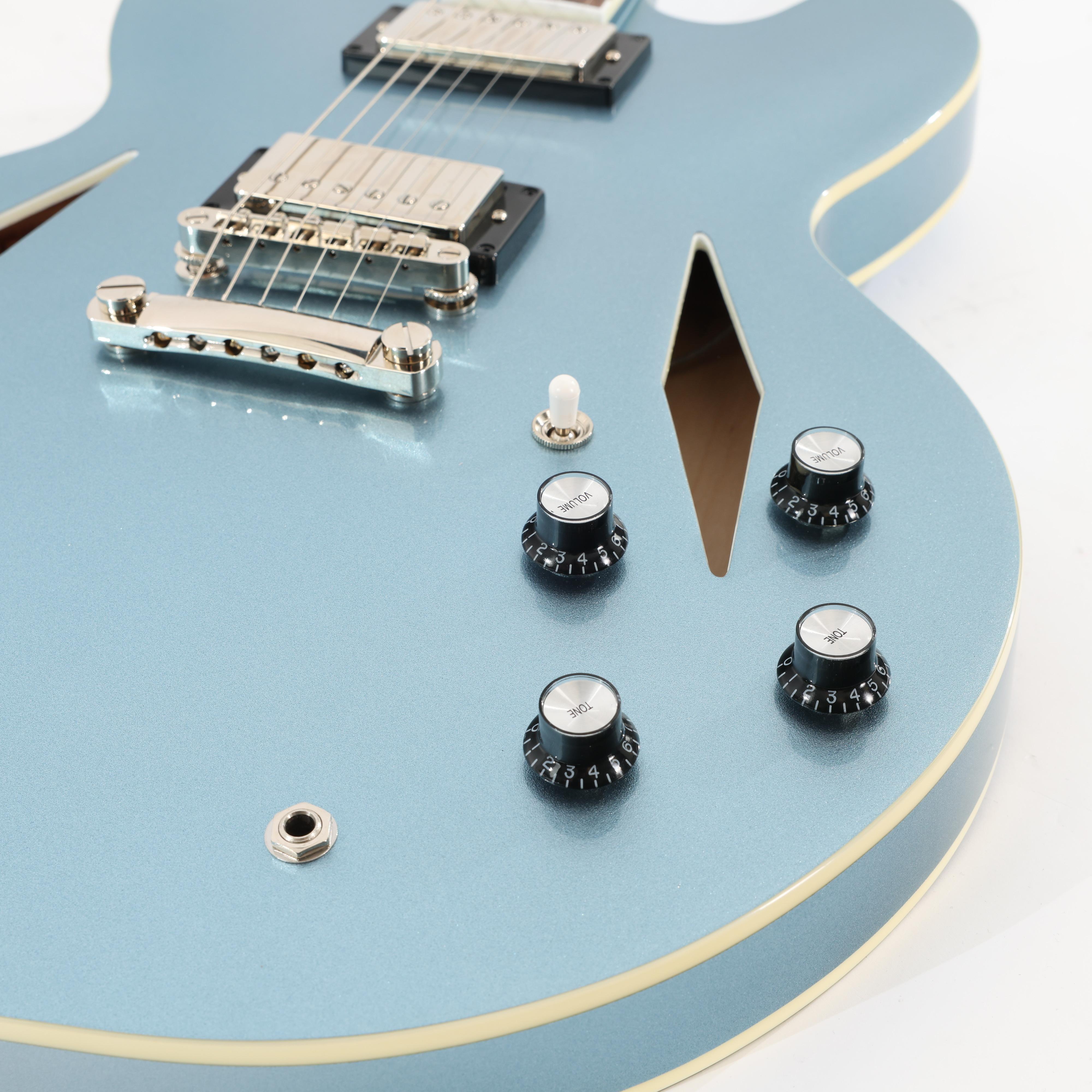 B Stock : Epiphone Artist Dave Grohl Signature DG-335 Semi-Hollow Electric Guitar in Pelham Blue - 017 - B-EIGCDG335-0017 (15).jpg