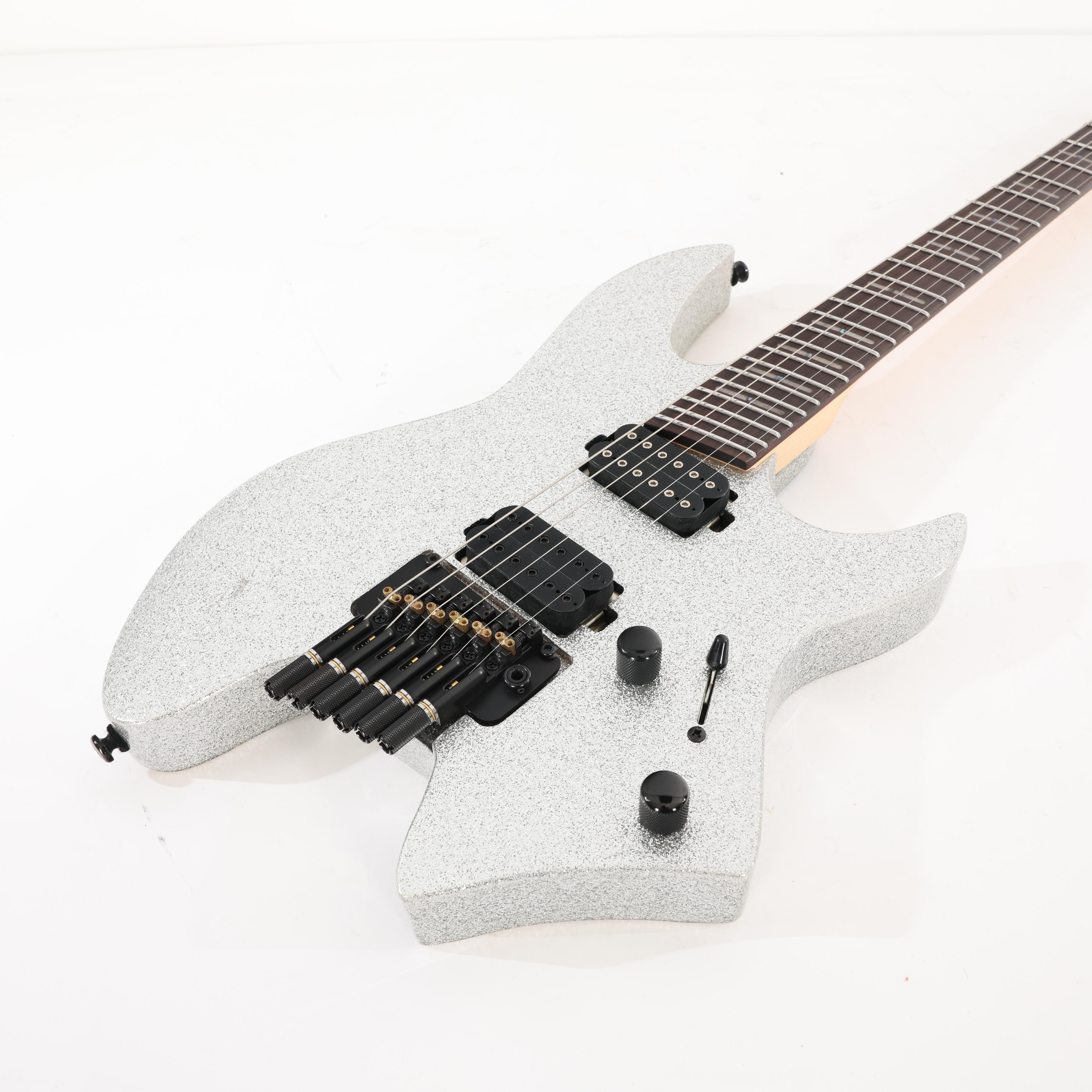 B Stock : Sire Larry Carlton X6 Headless Electric Guitar in Silver Sparkle - 003 - B-X66SSP-0003 (5).jpg