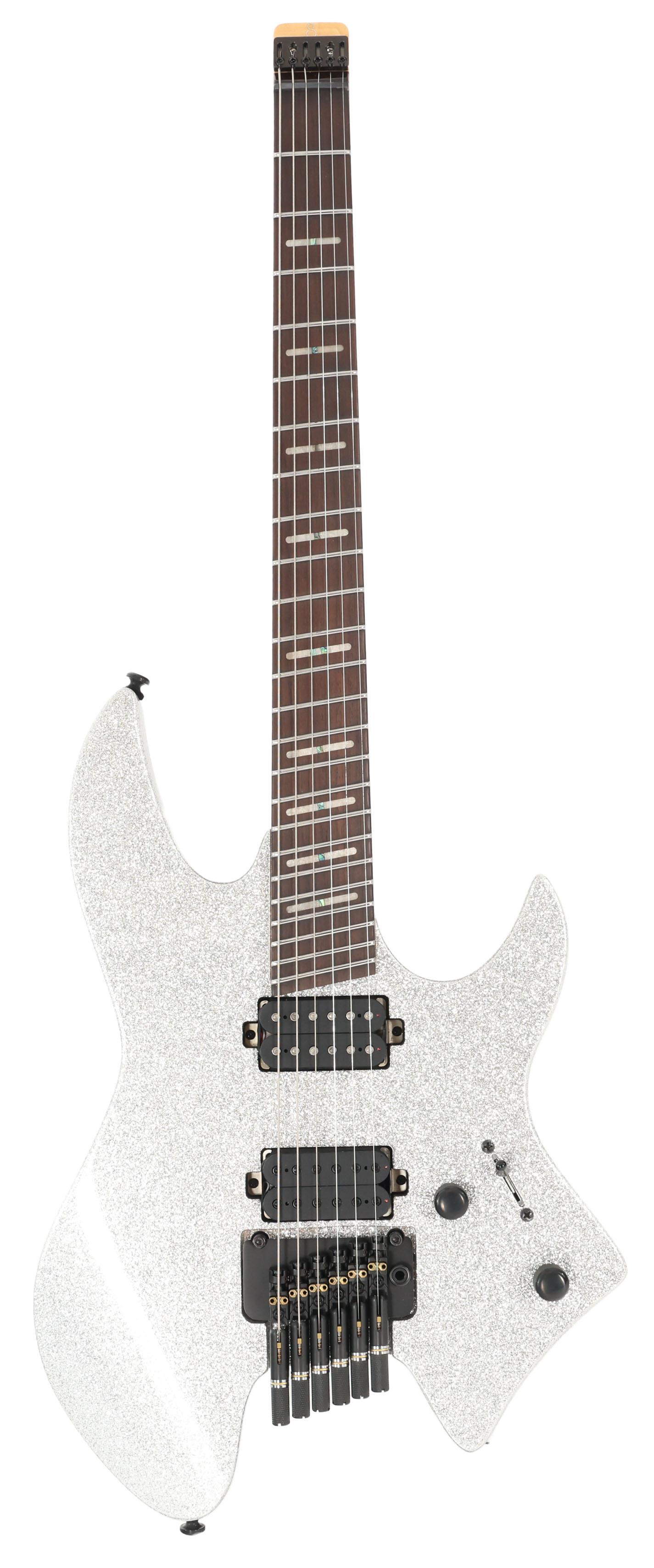 B Stock : Sire Larry Carlton X6 Headless Electric Guitar in Silver Sparkle - 002 - B-X66SSP-0002 (3).jpg