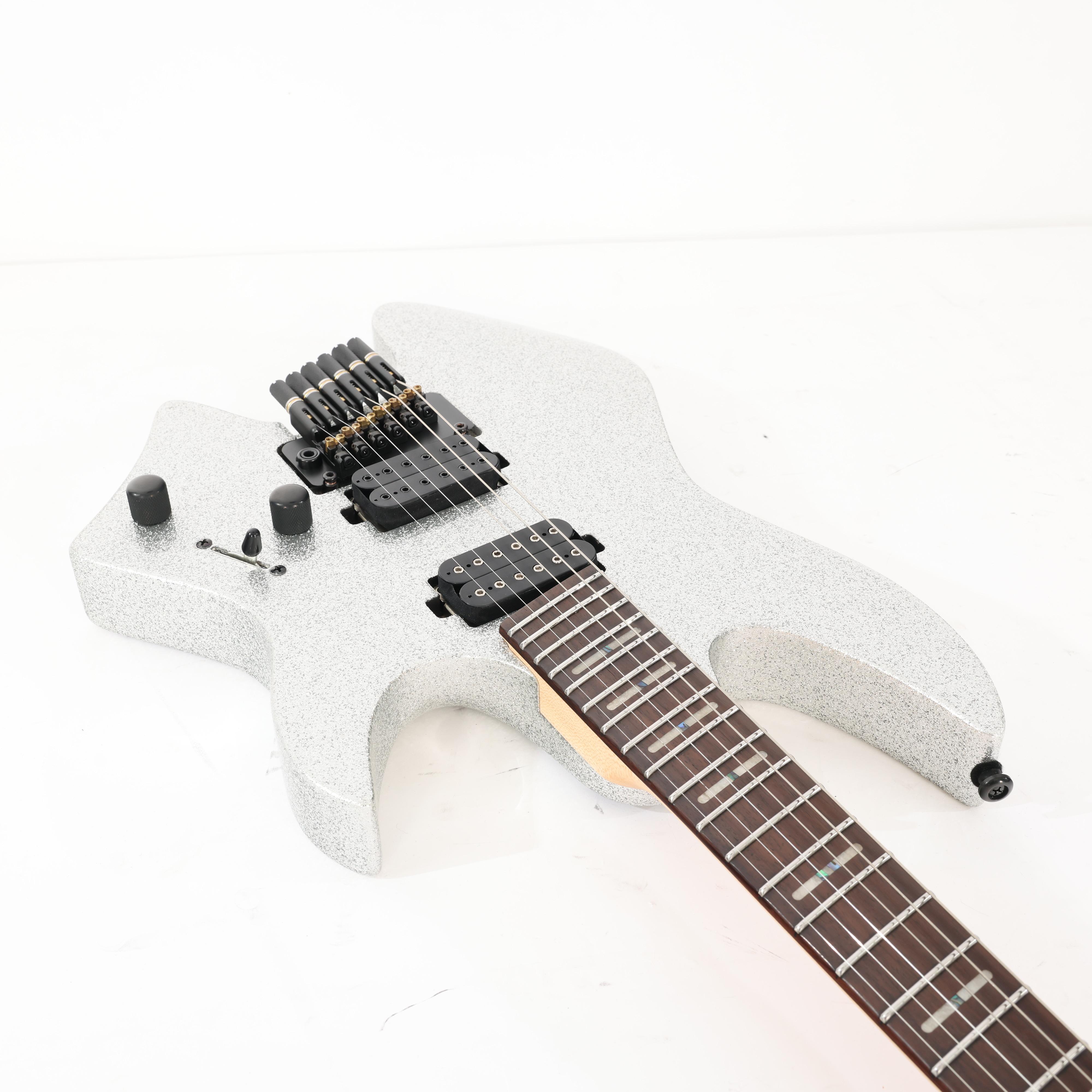 B Stock : Sire Larry Carlton X6 Headless Electric Guitar in Silver Sparkle - 002 - B-X66SSP-0002 (8).jpg