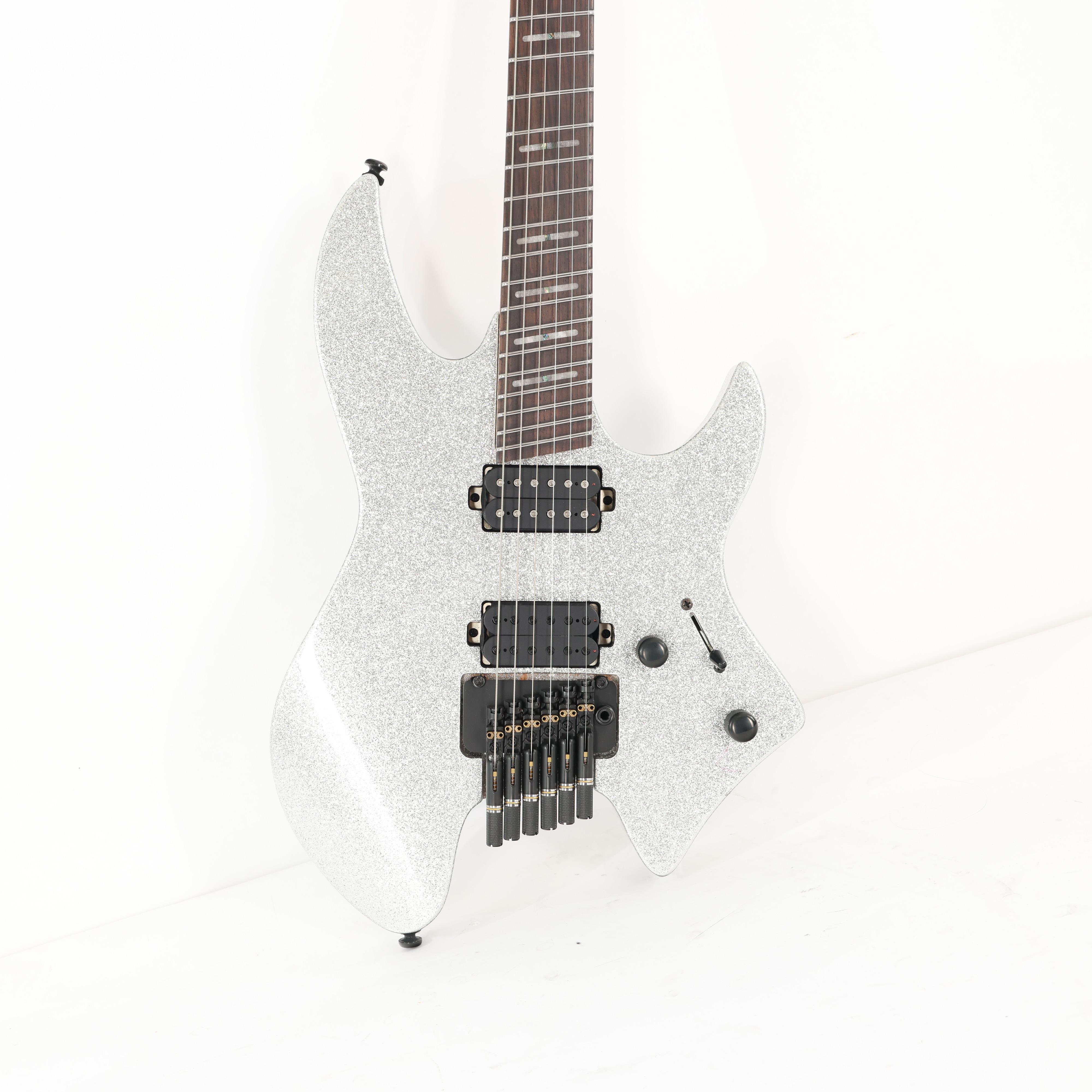 B Stock : Sire Larry Carlton X6 Headless Electric Guitar in Silver Sparkle - 001 - B-X66SSP-0001 (1).jpg
