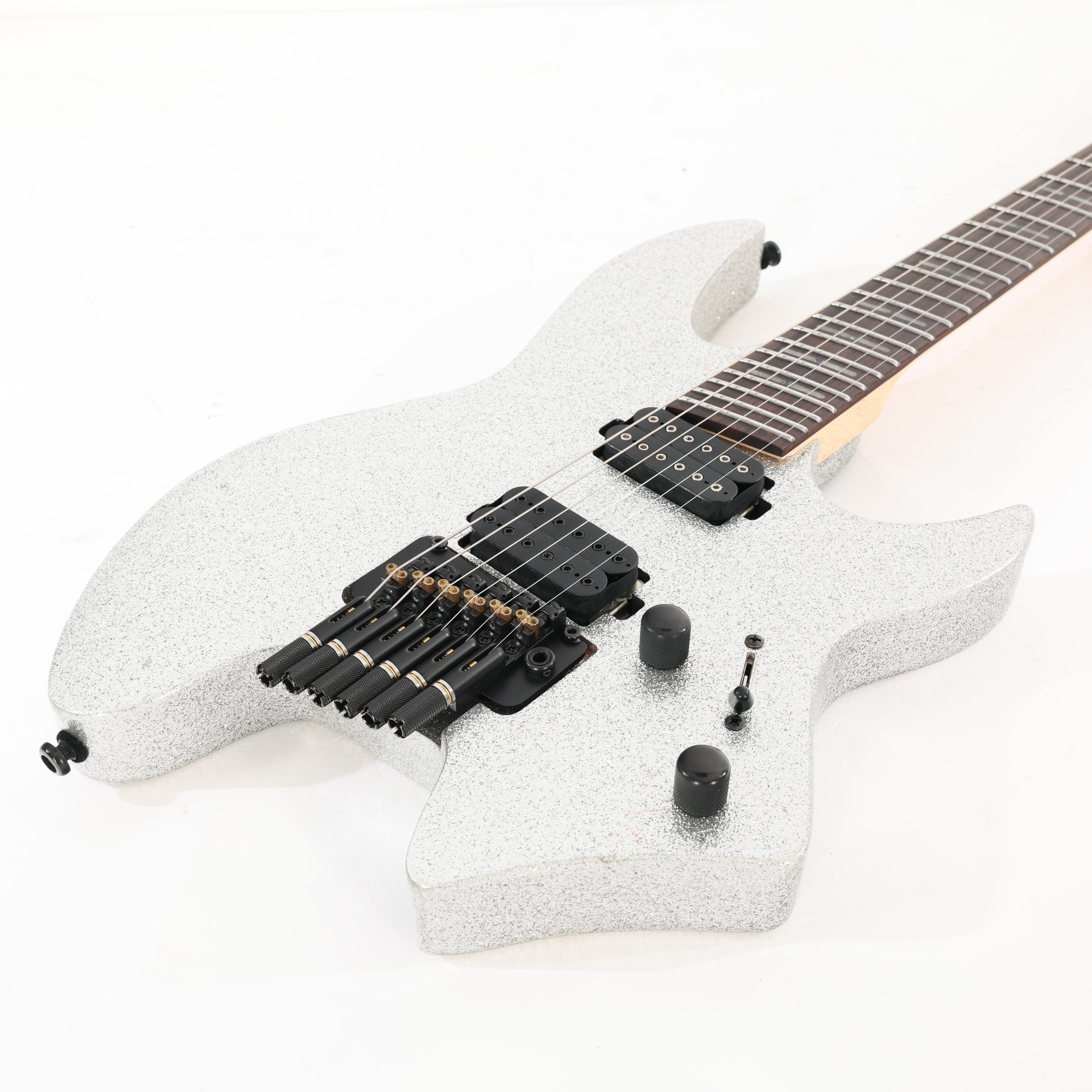 B Stock : Sire Larry Carlton X6 Headless Electric Guitar in Silver Sparkle - 001 - B-X66SSP-0001 (4).jpg