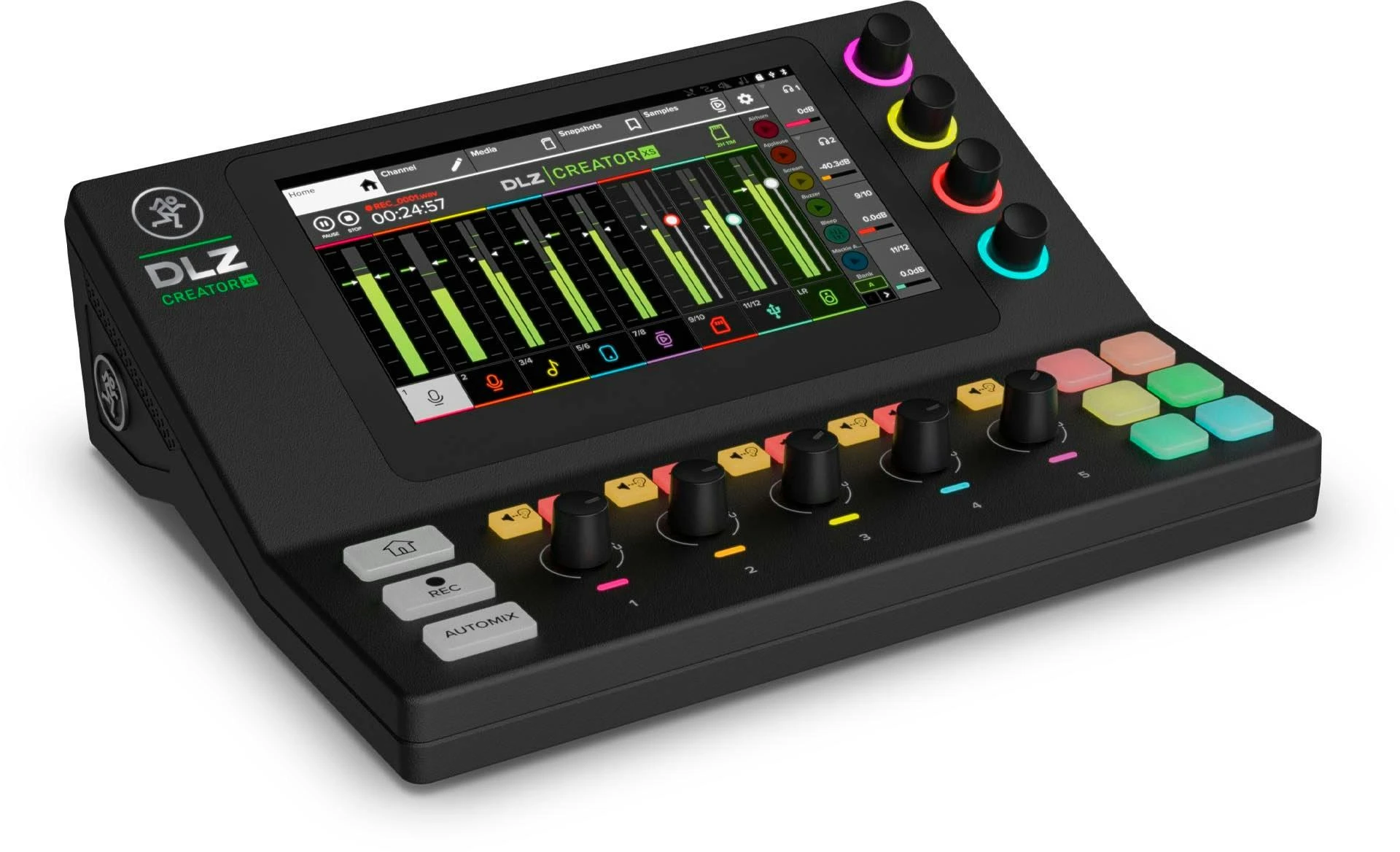 B Stock : Mackie DLZ Creator XS Podcast Studio Mixer - 001 - 2055428-03-DLZ-CreatorXS_Tilt.jpg