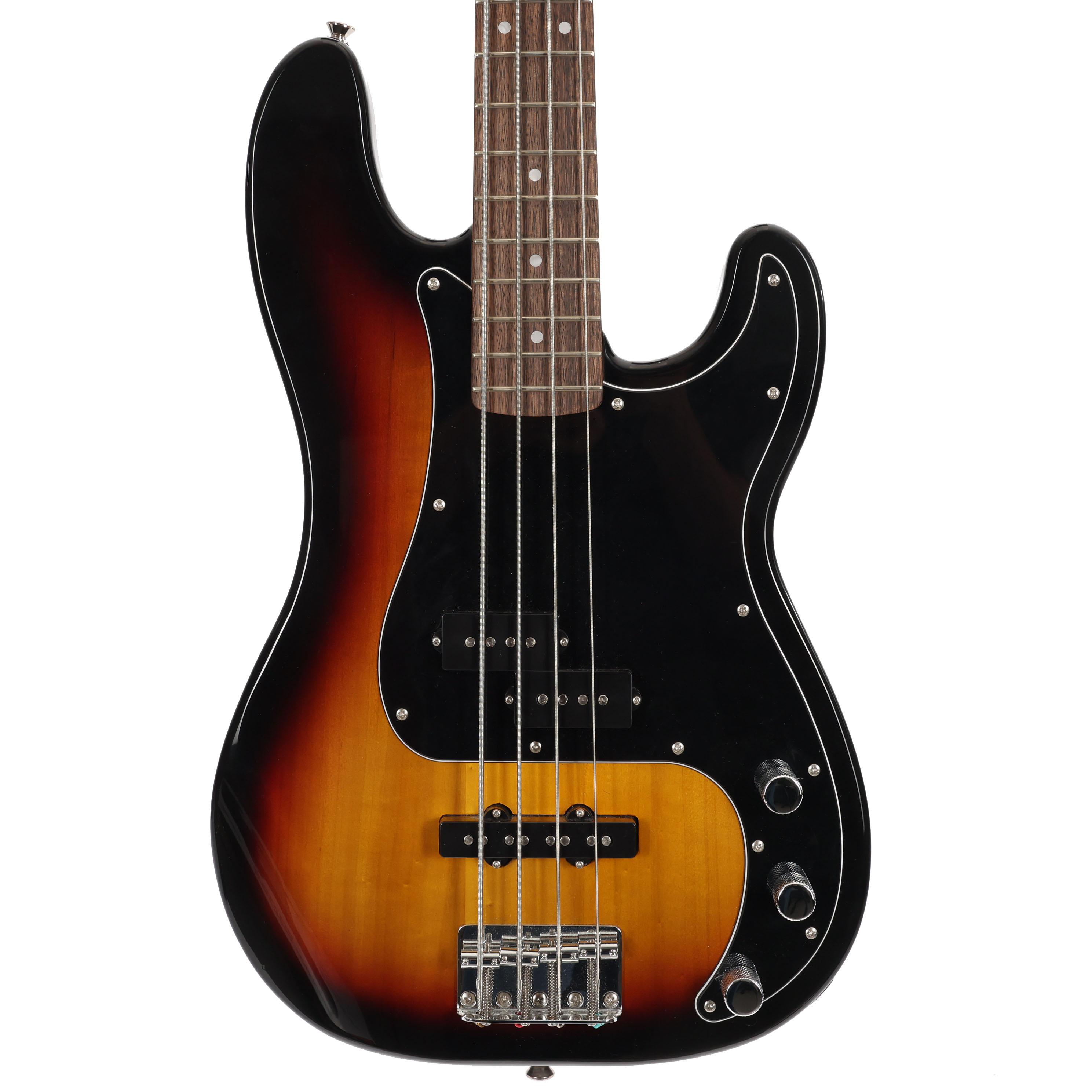 B Stock : Squier Affinity Precision Bass Guitar PJ Pack in 3-Color Sunburst with Rumble 15W Amp - 005 - B-037298040-0005 (2).jpg