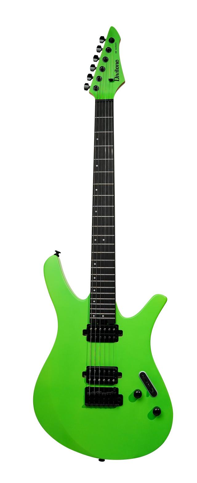 Divitone MF Studio Pro Smart Electric Guitar in Neon Green