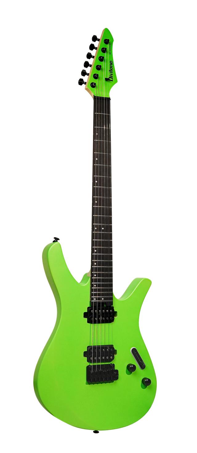 Divitone MF Studio Pro Smart Electric Guitar in Neon Green