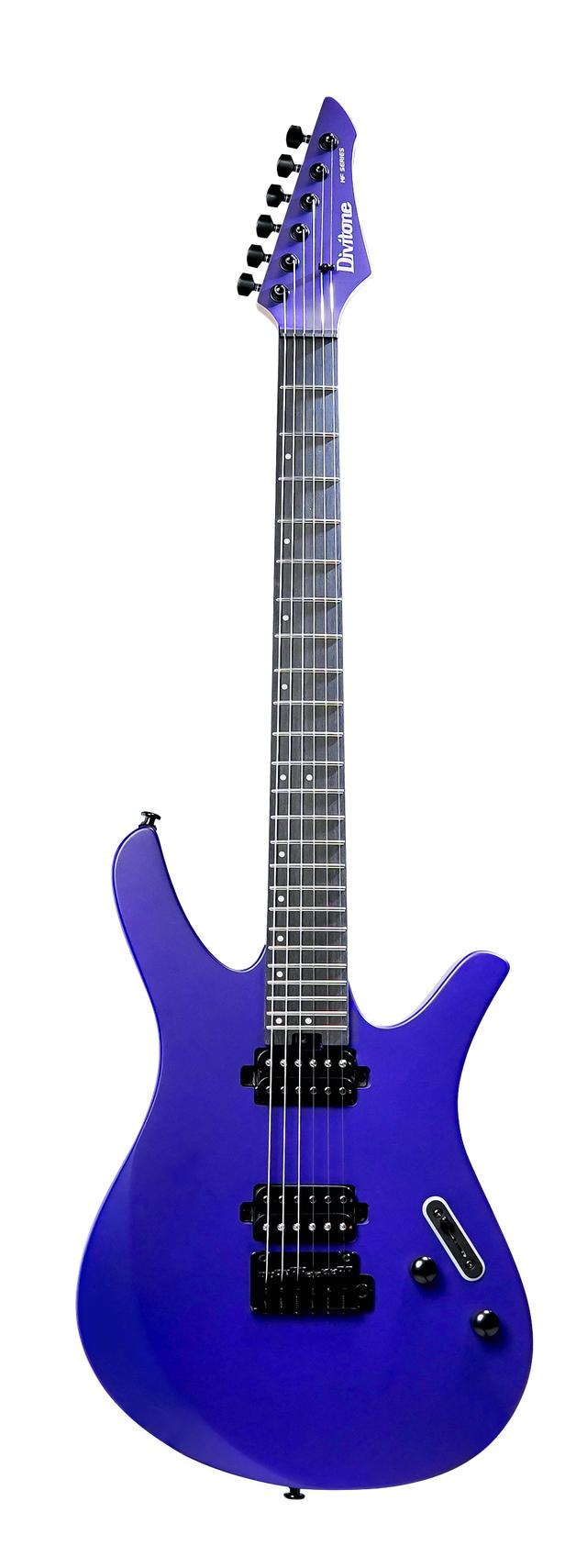 Divitone MF Studio Pro Smart Electric Guitar in Neon Purple