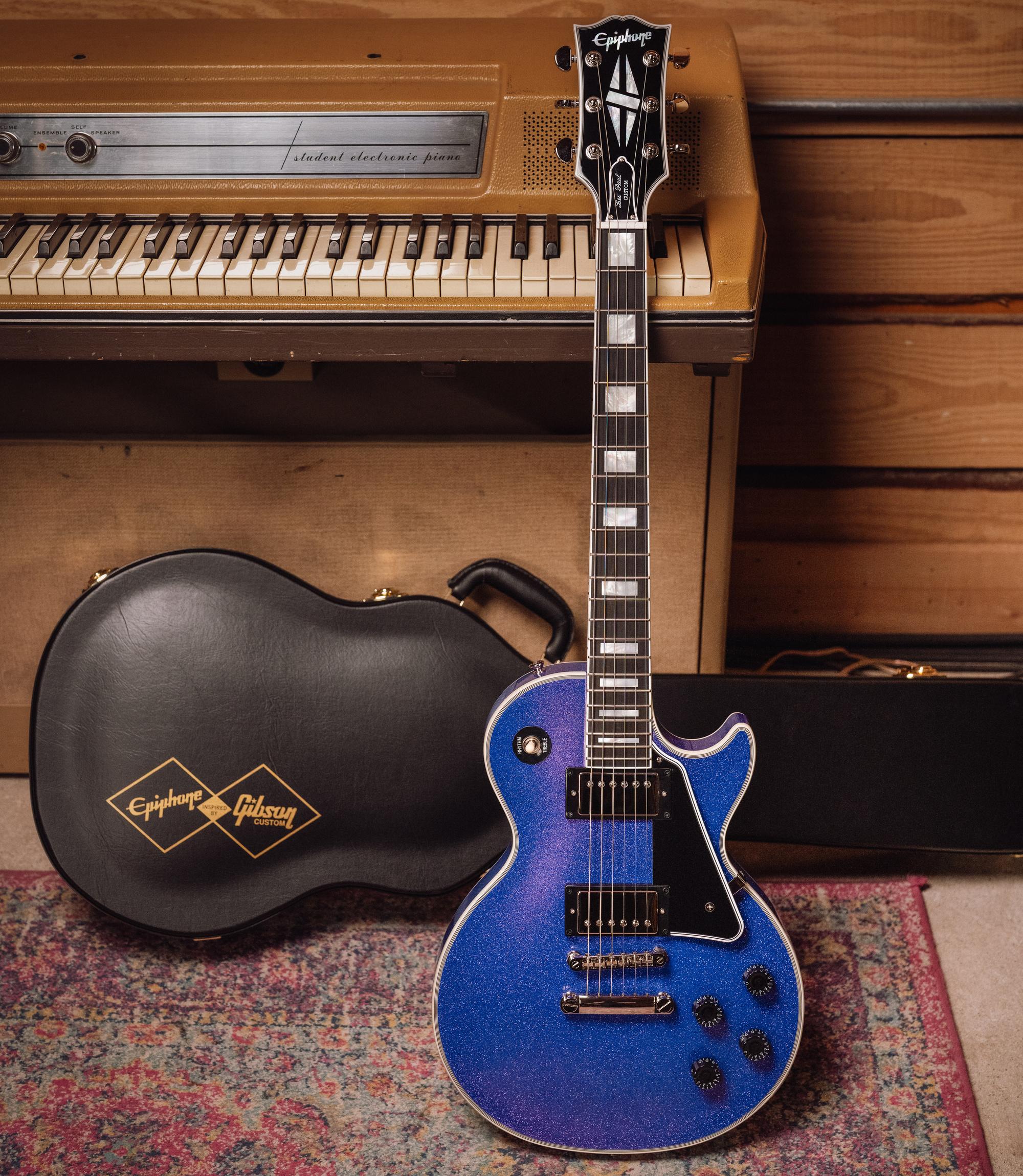 Epiphone Inspired by Gibson Custom Les Paul Custom in Amethyst