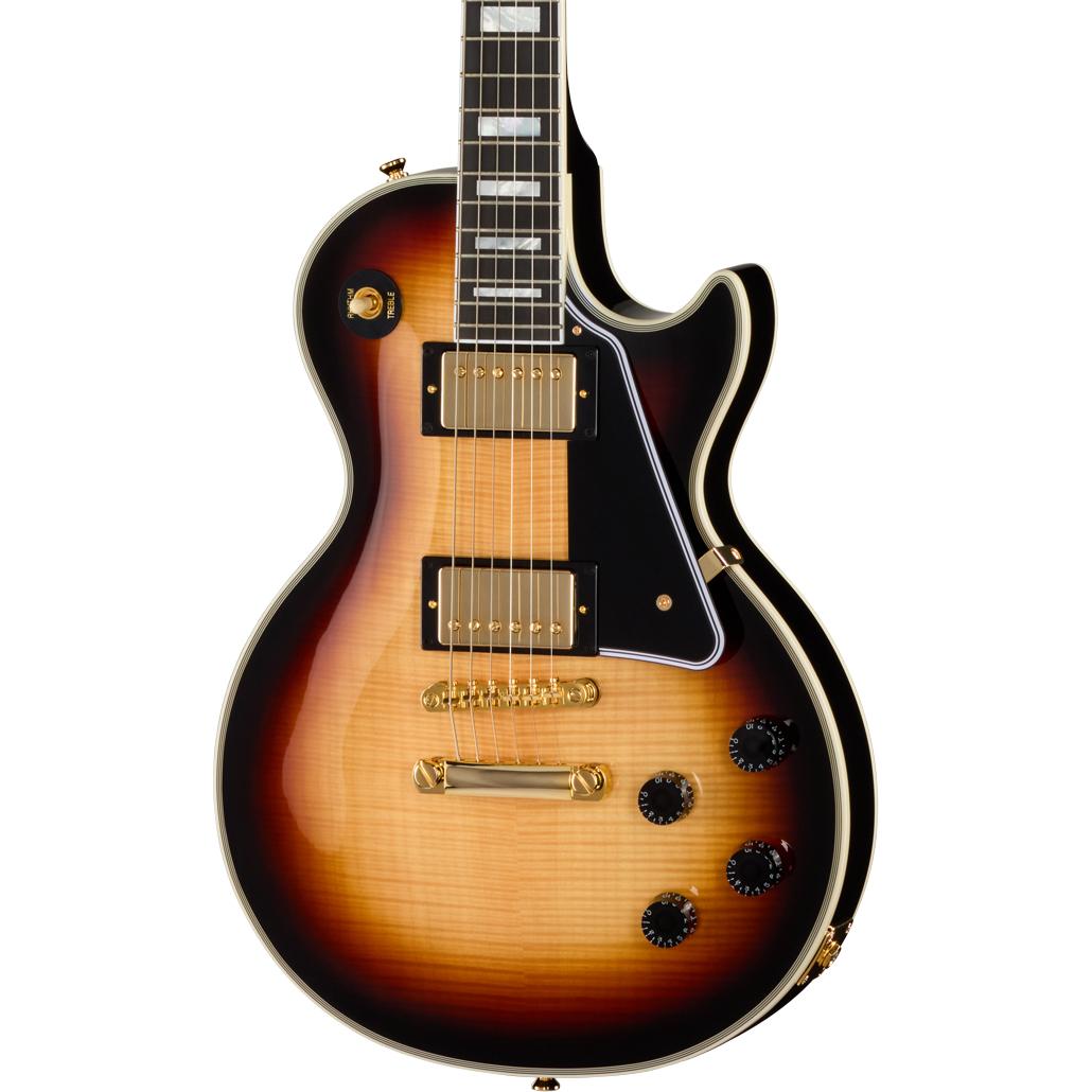 epiphone inspired by gibson custom　LPC Epiphone Inspired by Gibson Custom Les Paul Custom in Sedona Burst