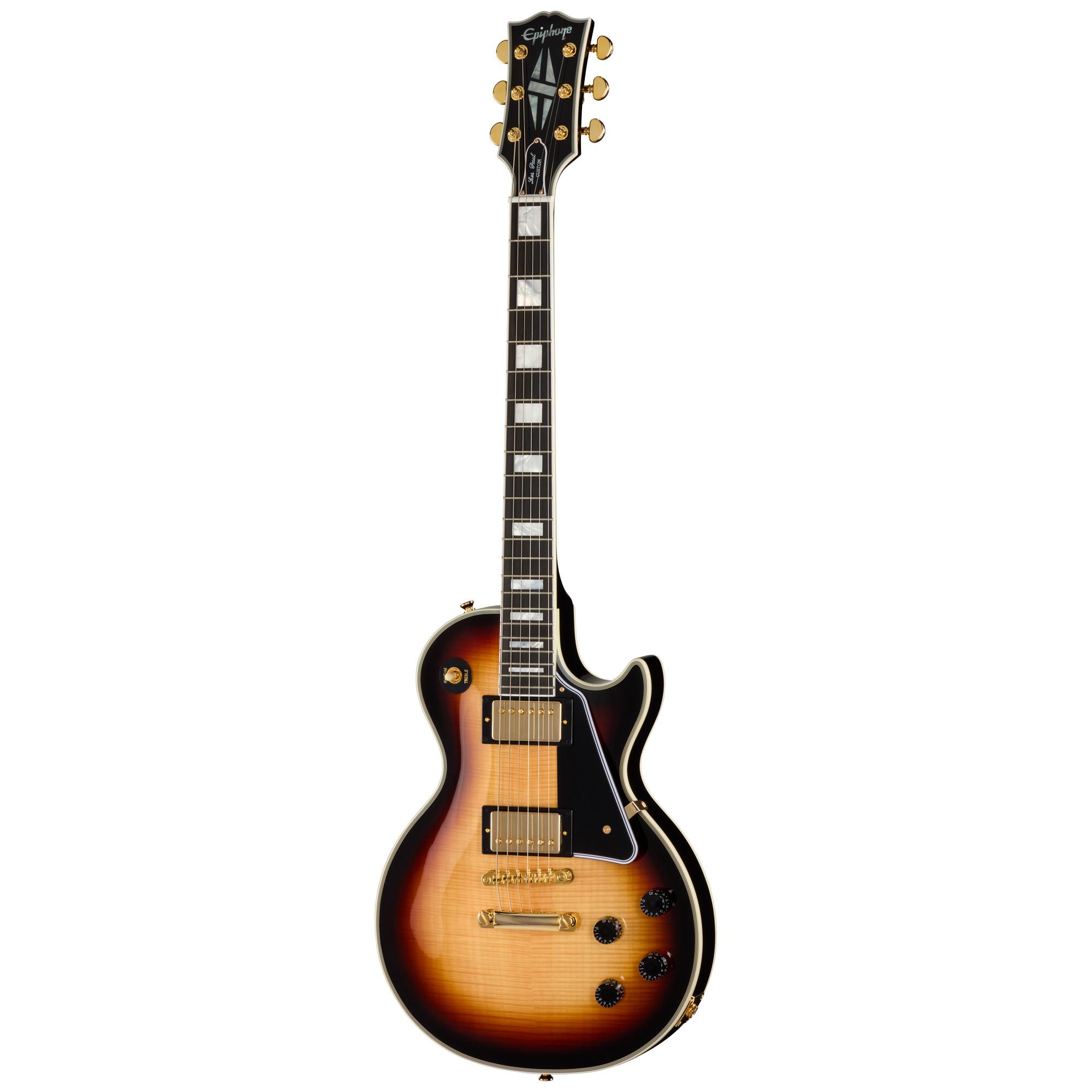 epiphone inspired by gibson custom　LPC Epiphone Inspired by Gibson Custom Les Paul Custom in Sedona Burst