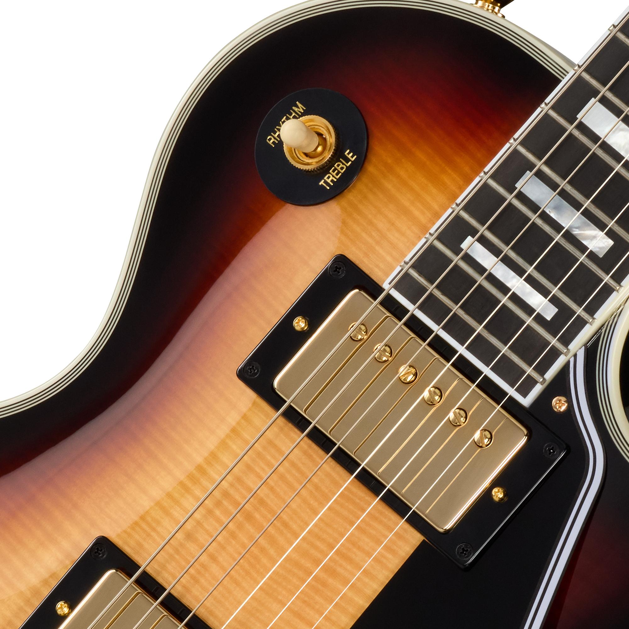 Epiphone Inspired by Gibson Custom Les Paul Custom in Sedona Burst