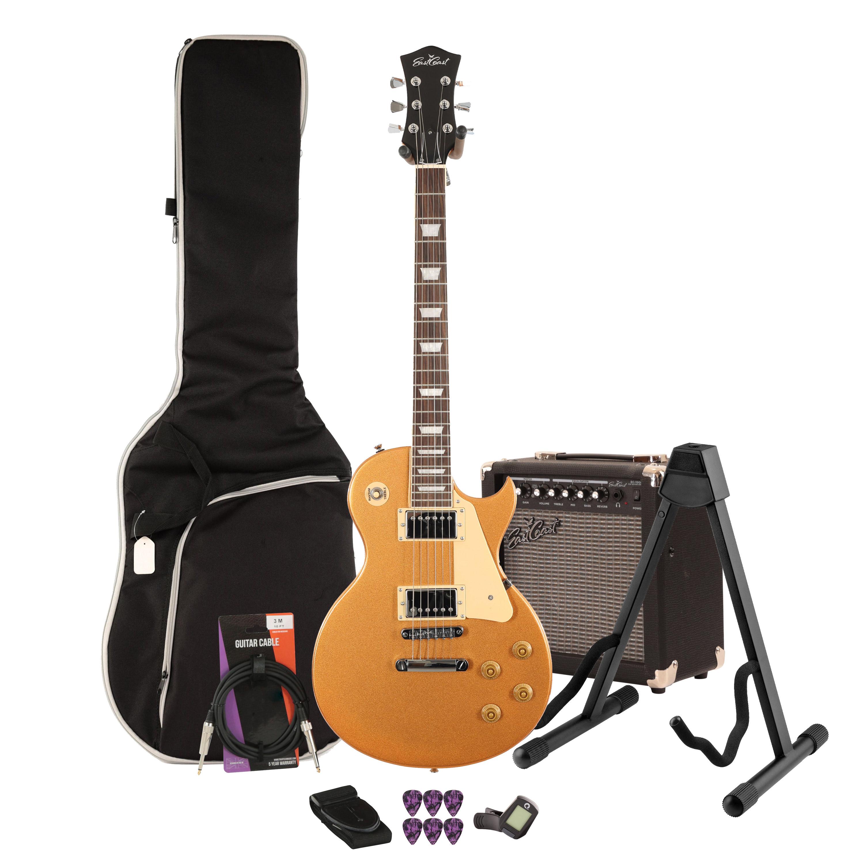 Eastcoast L1S Midas Gold Electric Guitar 15W Amp Bundle - _BUN-EC-L1S-MGD15-1.jpg