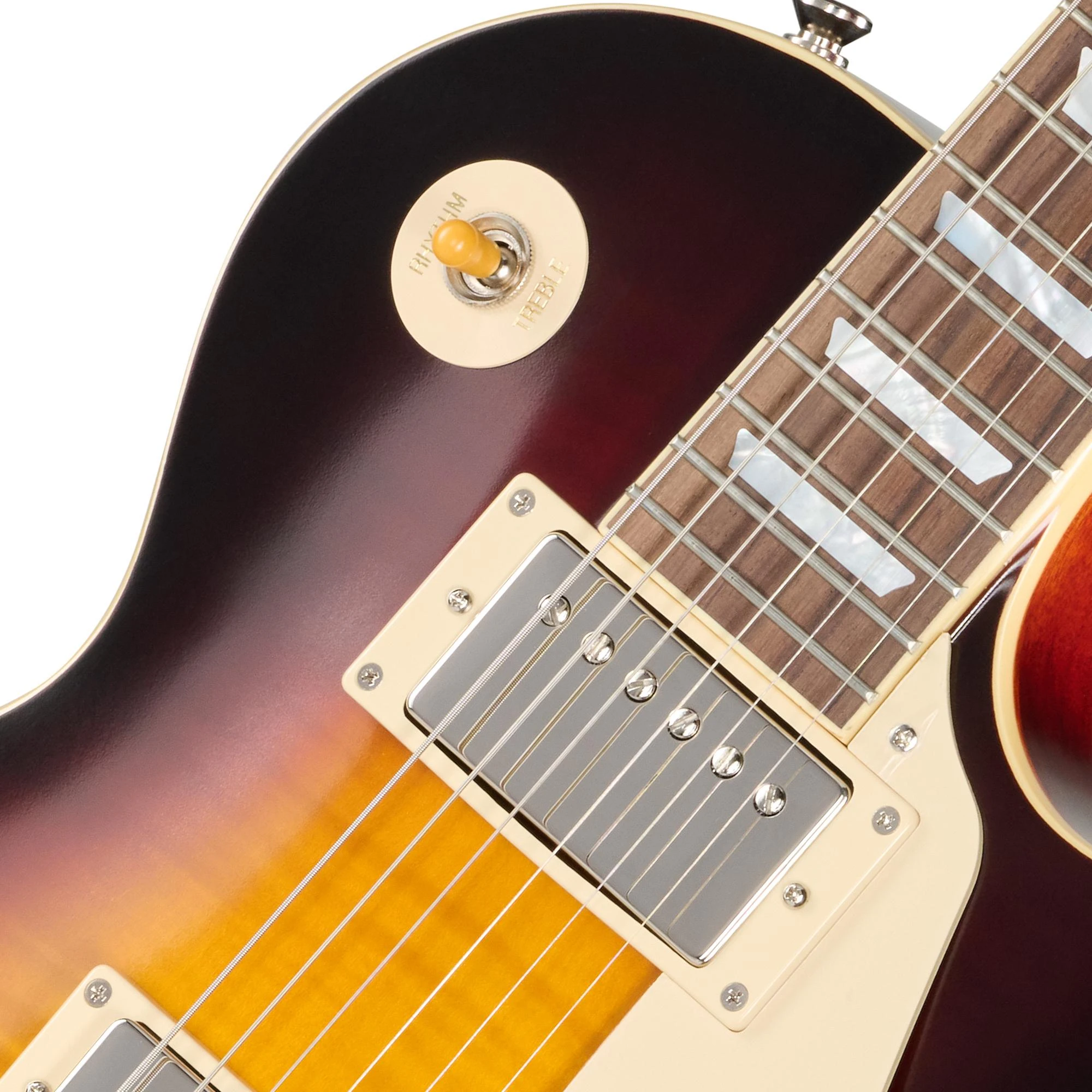 Epiphone Inspired by Gibson Custom 1959 Les Paul Standard Reissue Electric Guitar in Dark Burst - ECLPR9DKNH1-Pickups.jpg