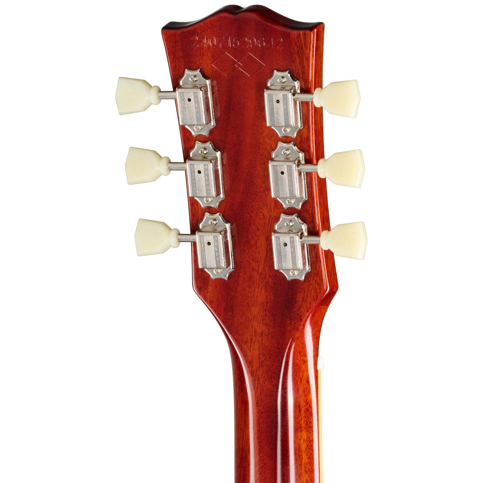 Epiphone Inspired by Gibson Custom 1959 Les Paul Standard Reissue Electric Guitar in Dark Burst - ECLPR9DKNH1-Headstock-Back.jpg