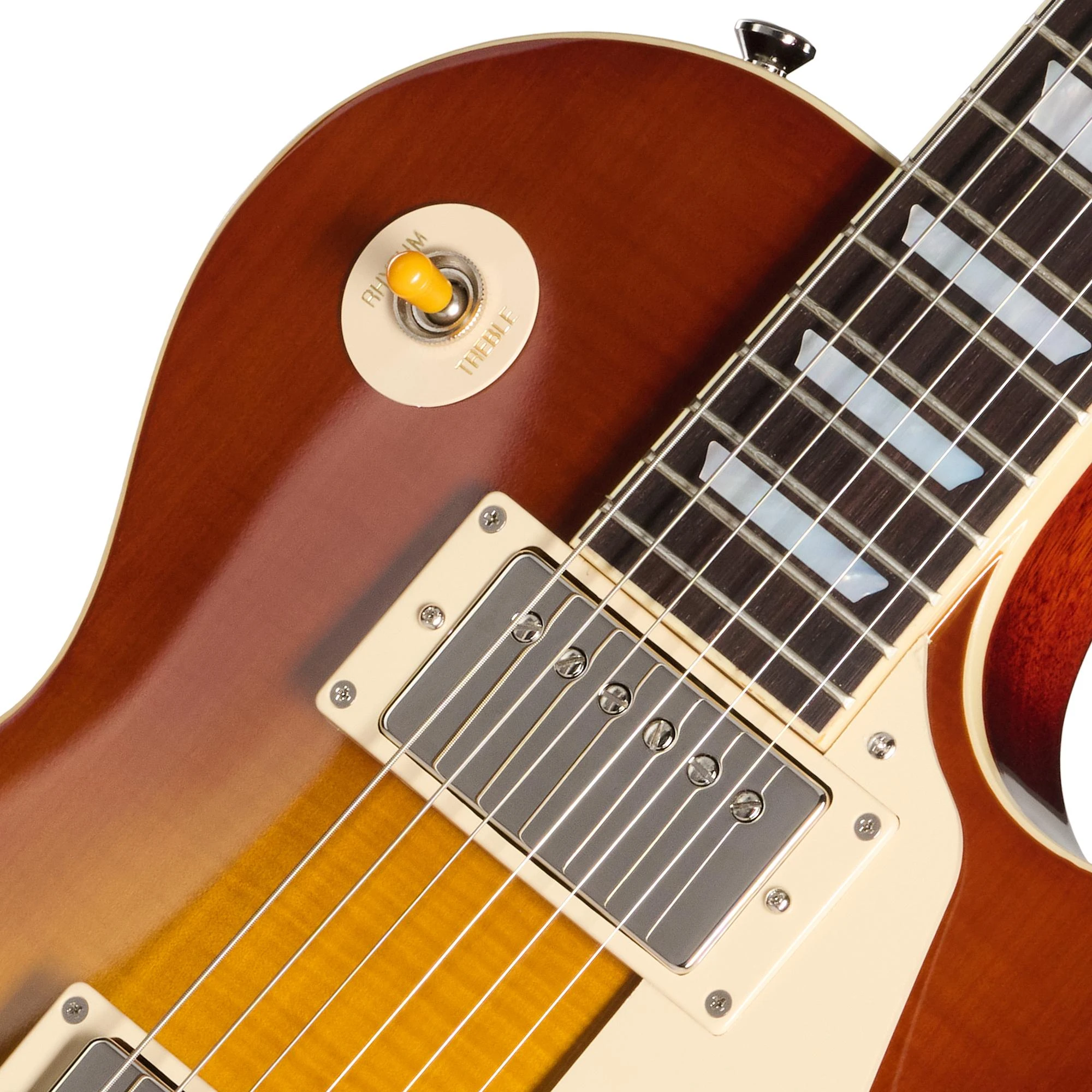 Epiphone Inspired by Gibson Custom 1959 Les Paul Standard Reissue Electric Guitar in Golden Poppy Burst - ECLPR9GPNH1-Pickups.jpg