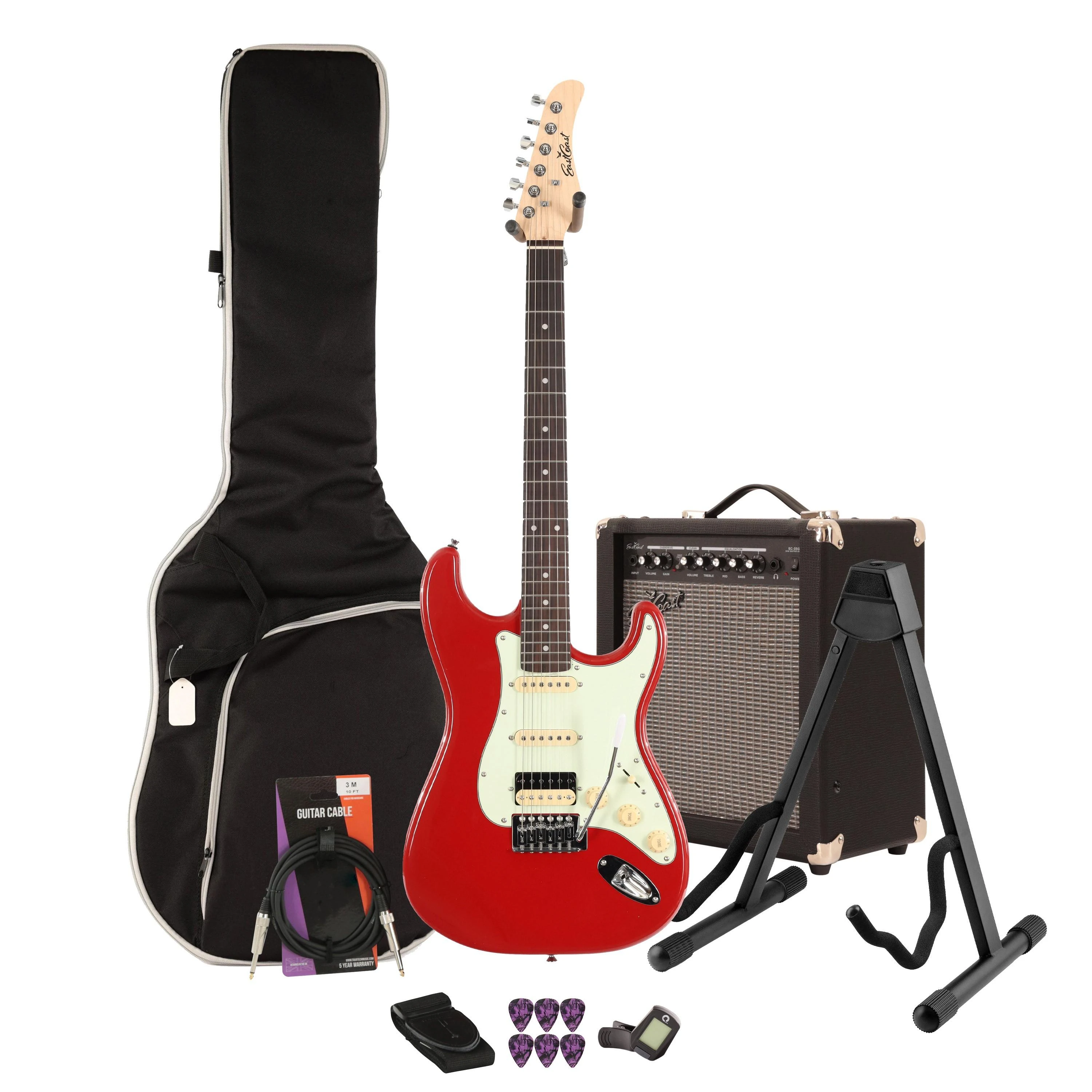 Eastcoast ST2 HSS Hot Rod Red Electric Guitar 35W Amp Bundle - _BUN-EC-ST2-HRR35-1.jpg
