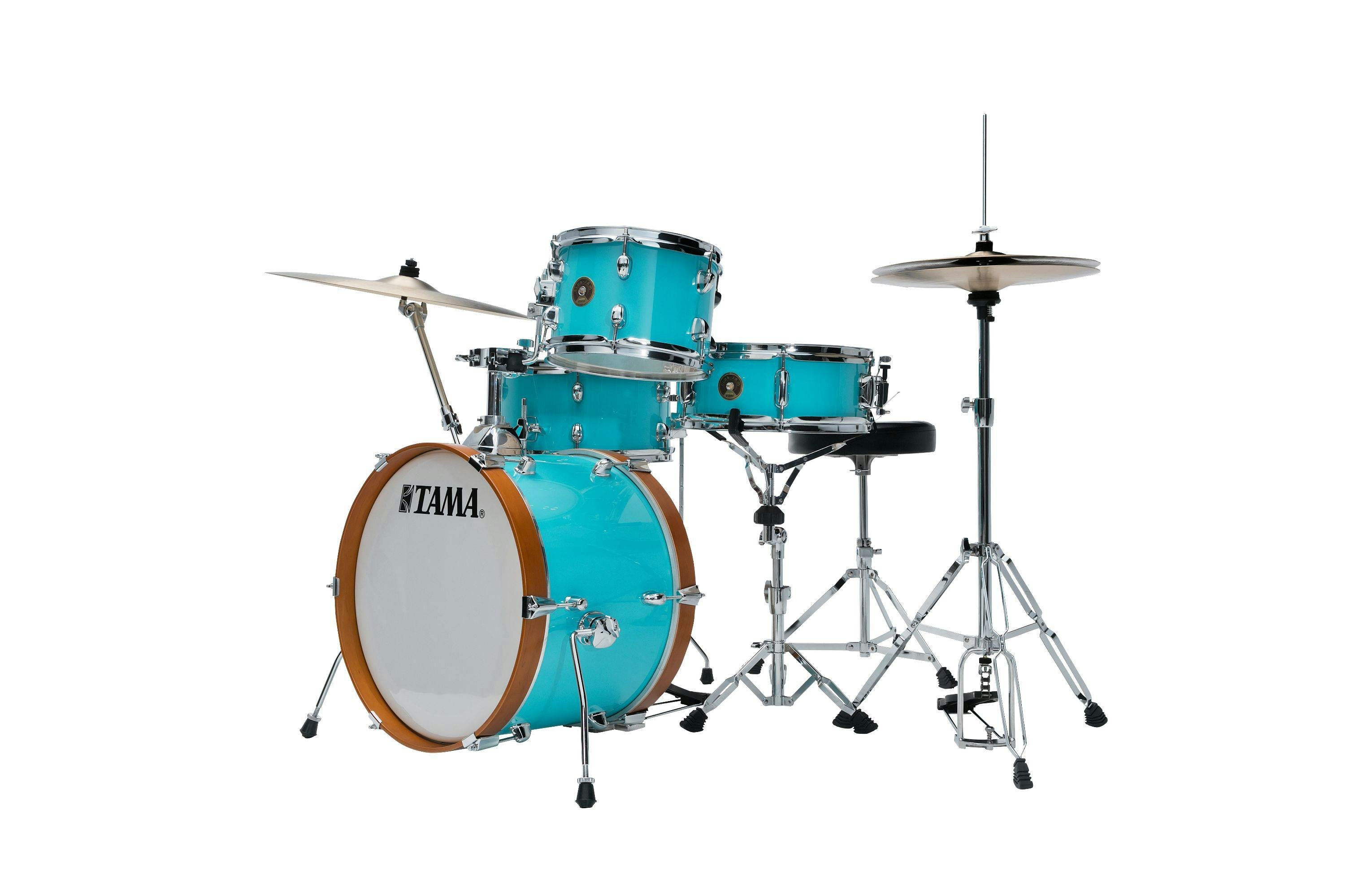 Tama Club Jam 4pc Shell Pack in Aqua Blue w/ Hardware - 284054-LJK48H4_AQB_1.jpg