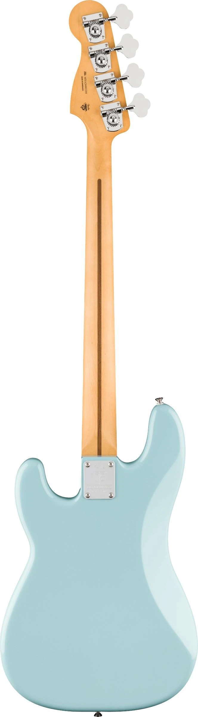 Fender 75th Anniversary Player II Precision Bass Guitar in Daphne Blue - 0146470504-Back.jpg