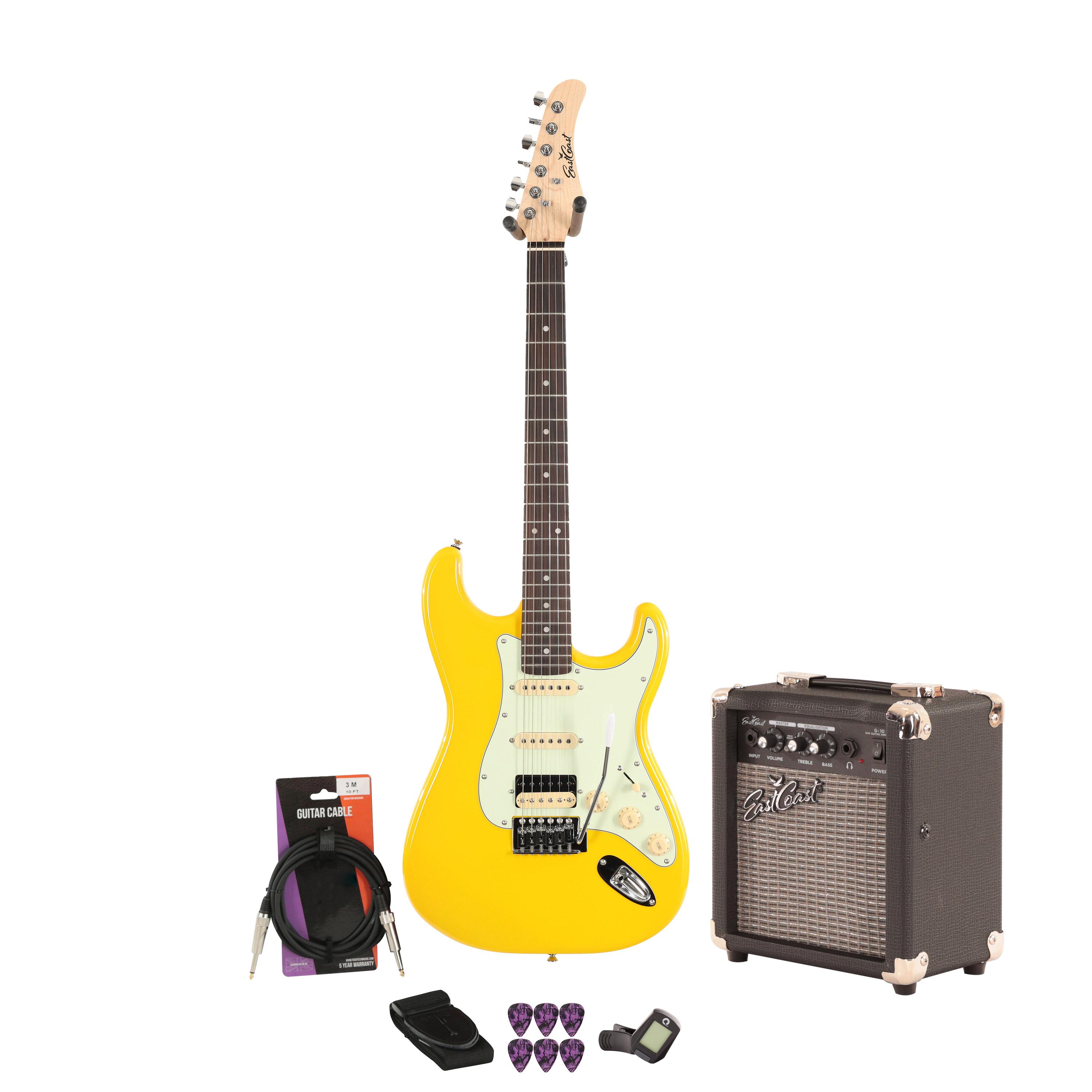 Eastcoast ST2 Taxi Yellow 10w Amp Guitar Bundle - BUN-EC-ST2-TXY10.jpg