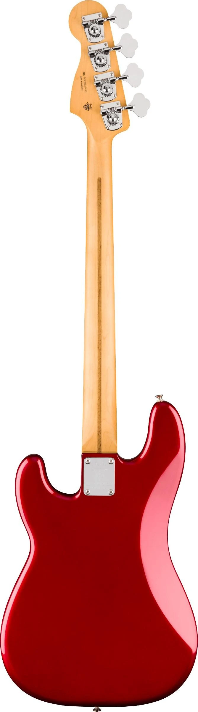 Fender 75th Anniversary Player II Precision Bass Guitar in Candy Apple Red - 0146472509-Back.jpg